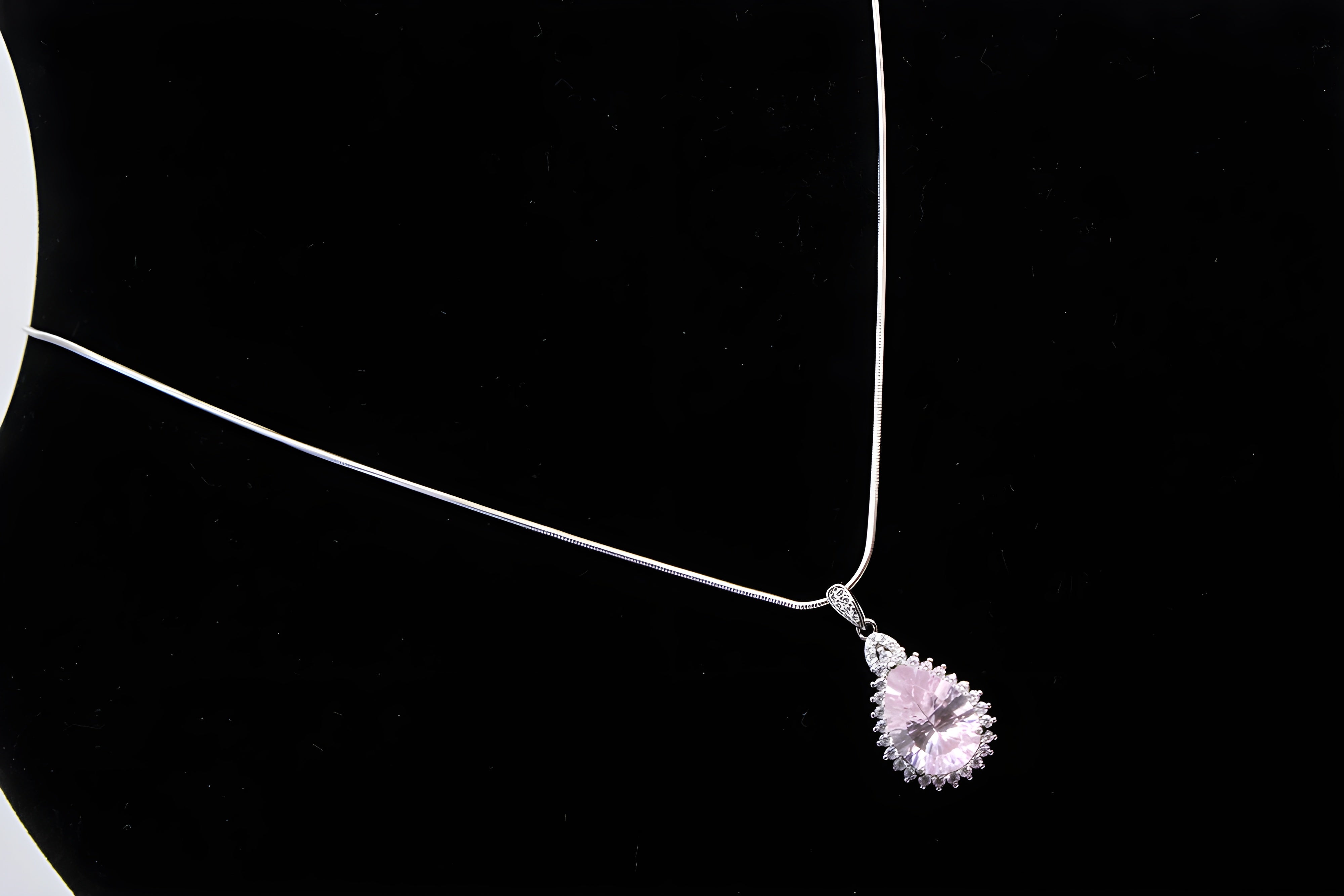Sterling Blissful Oval Pendant