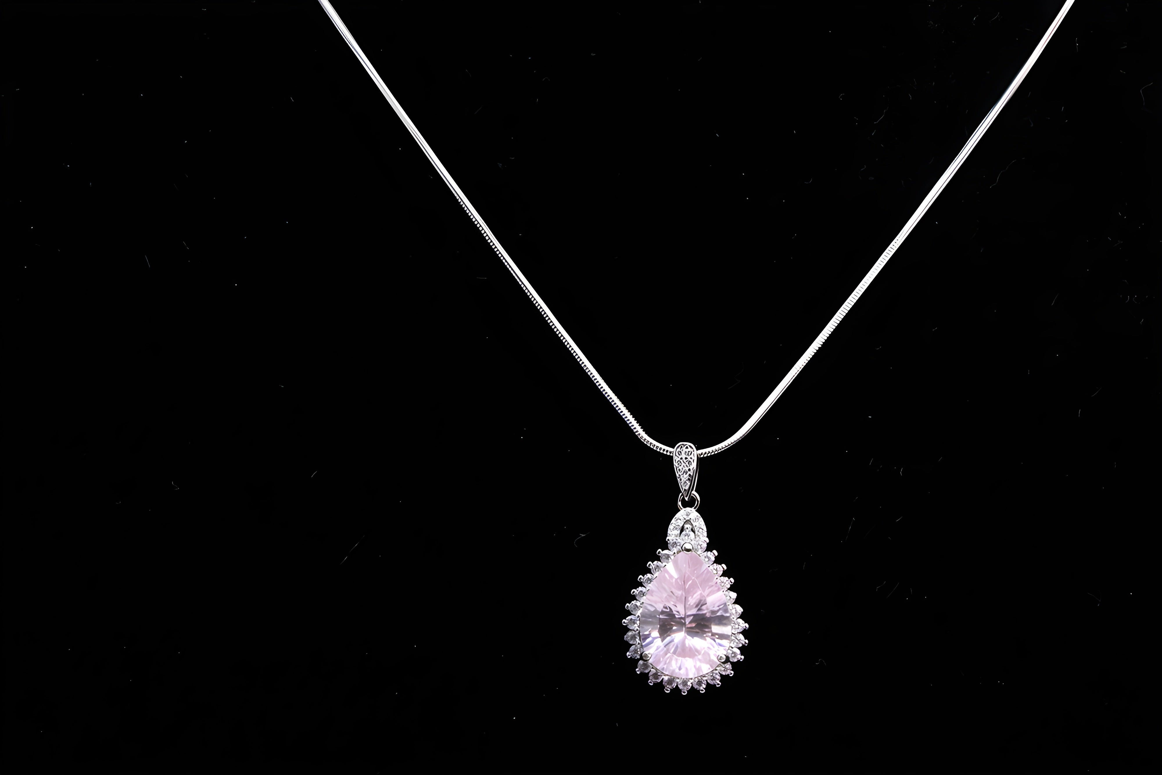 Sterling Blissful Oval Pendant