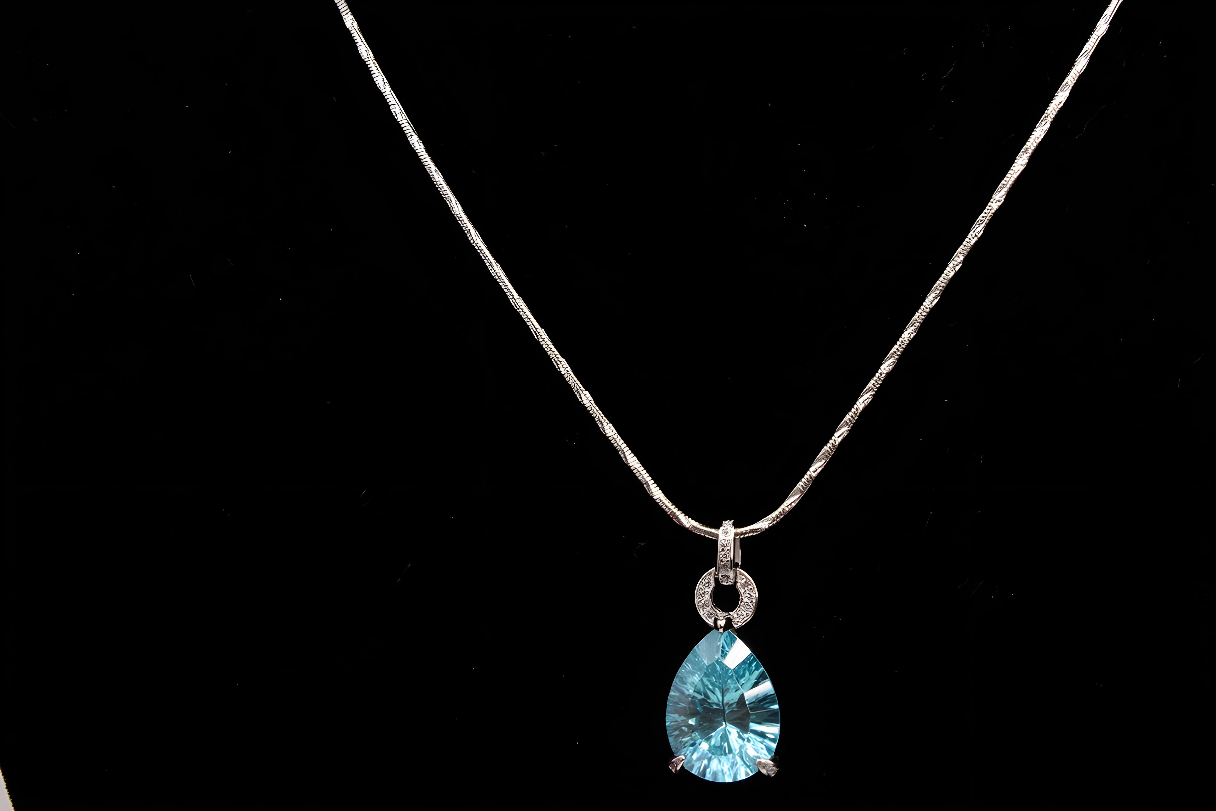 Sterling Silver Azure Elegance Pendant