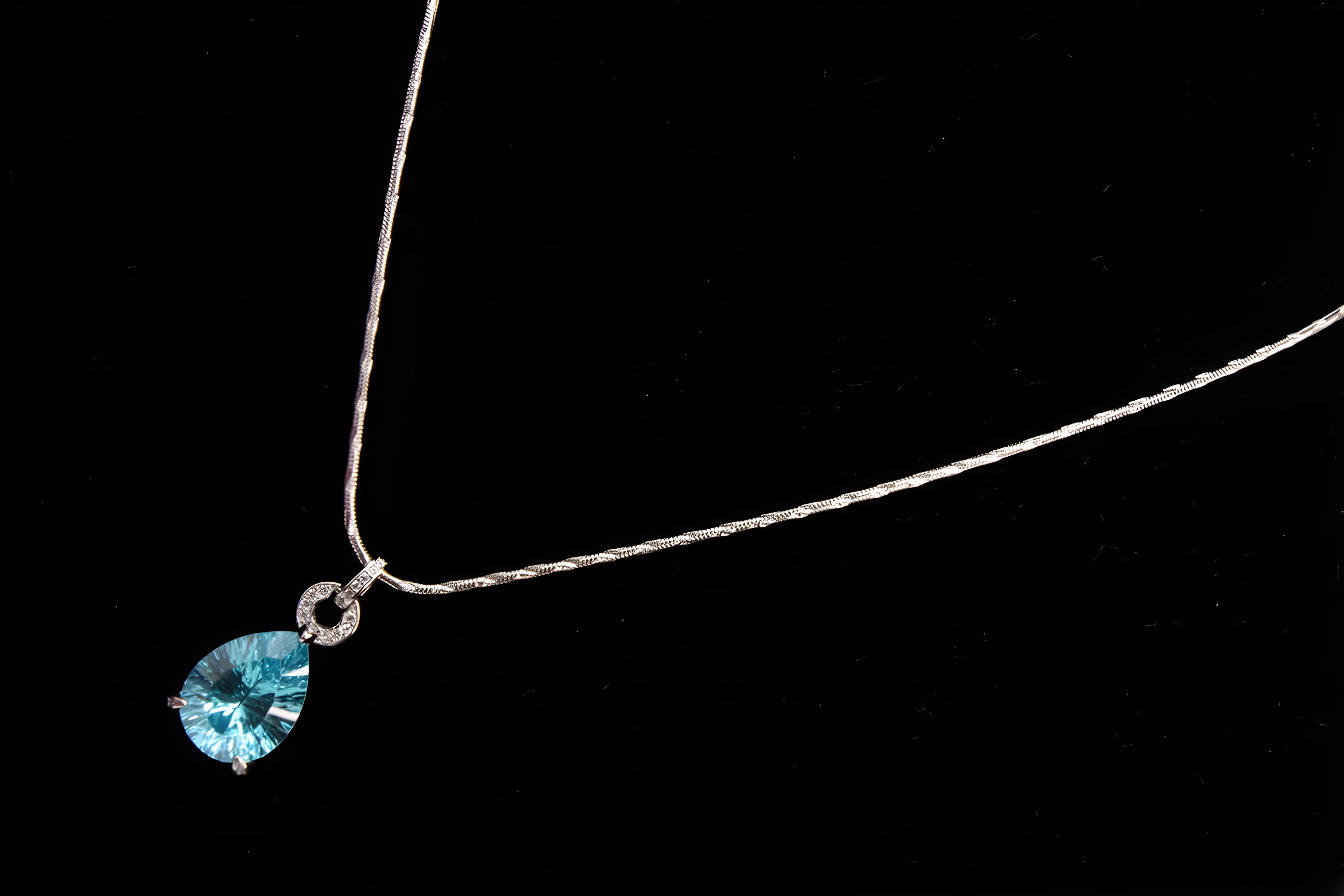 Sterling Silver Azure Elegance Pendant
