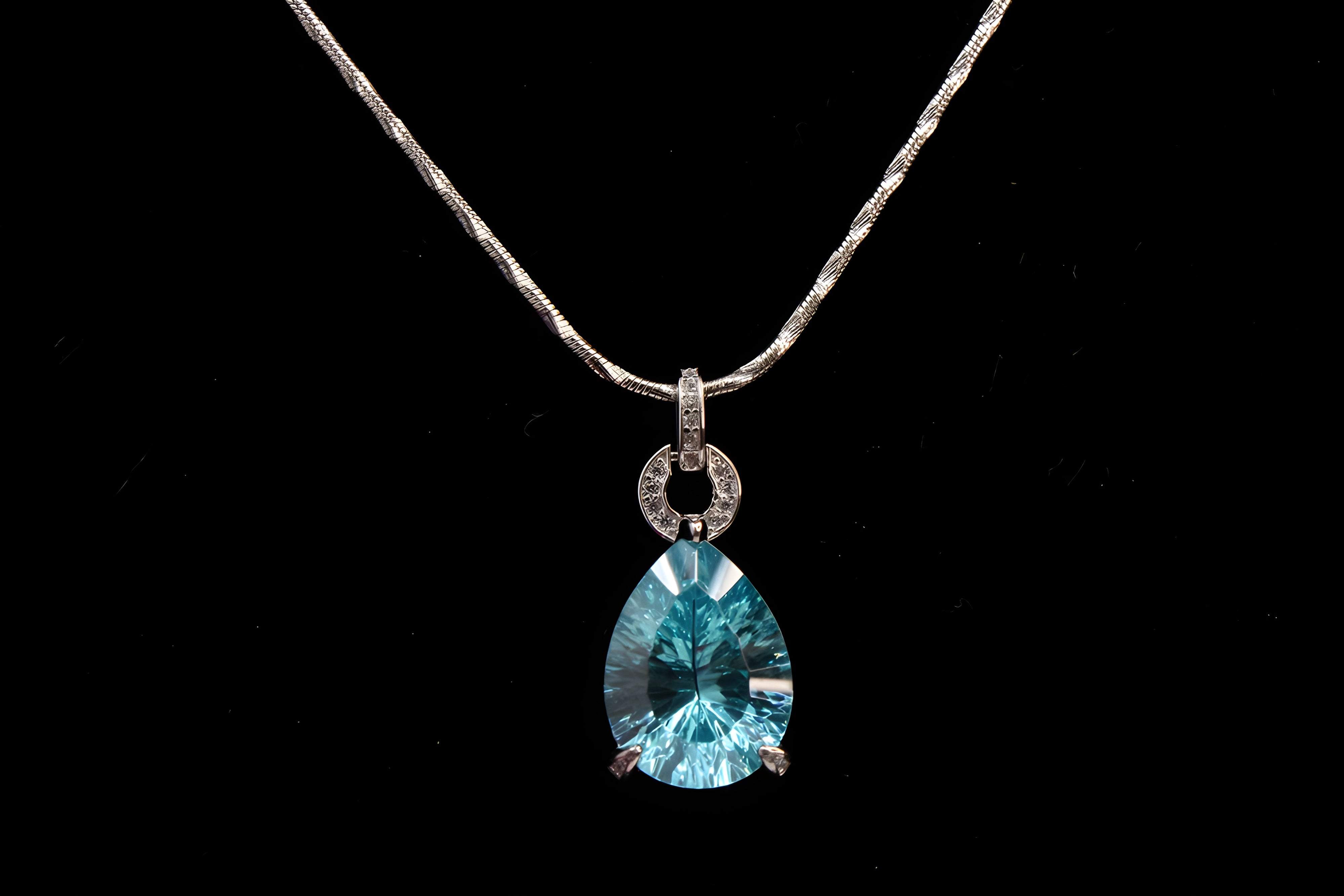 Sterling Silver Azure Elegance Pendant
