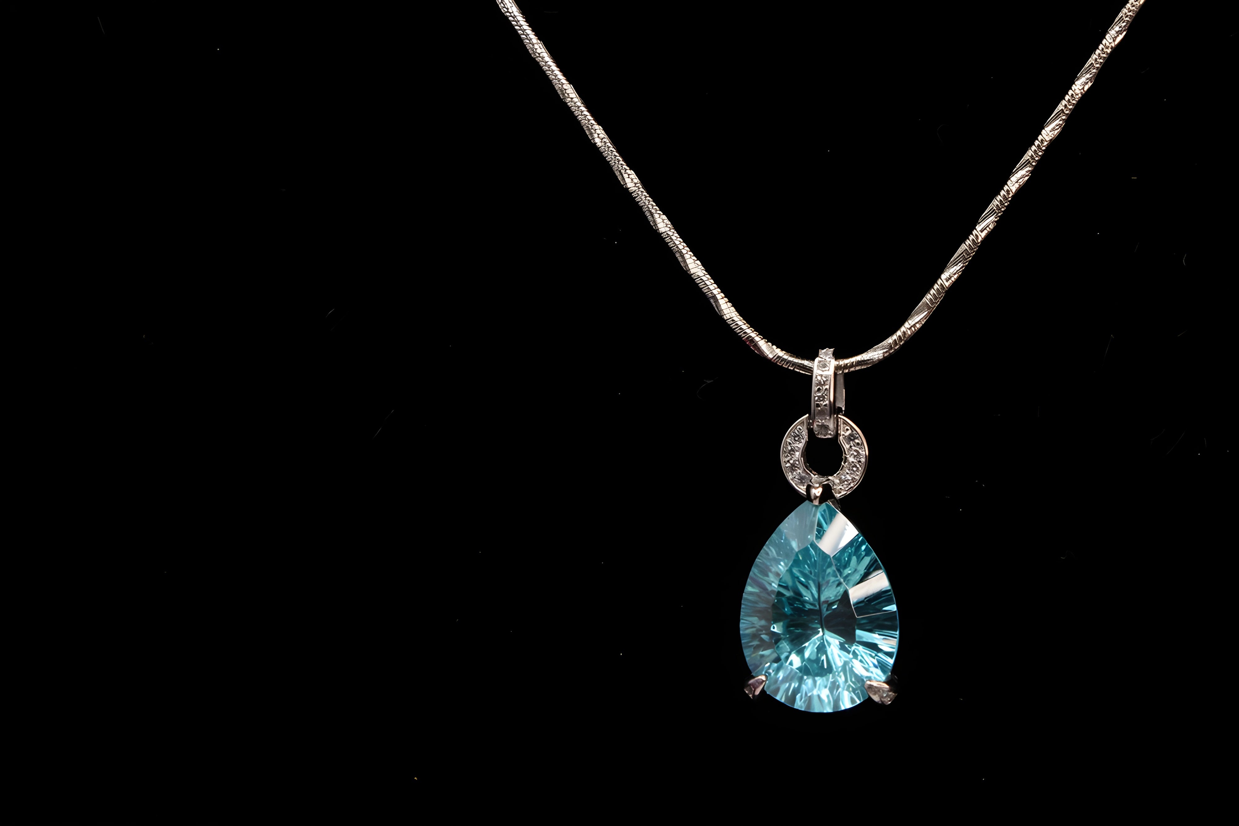 Sterling Silver Azure Elegance Pendant