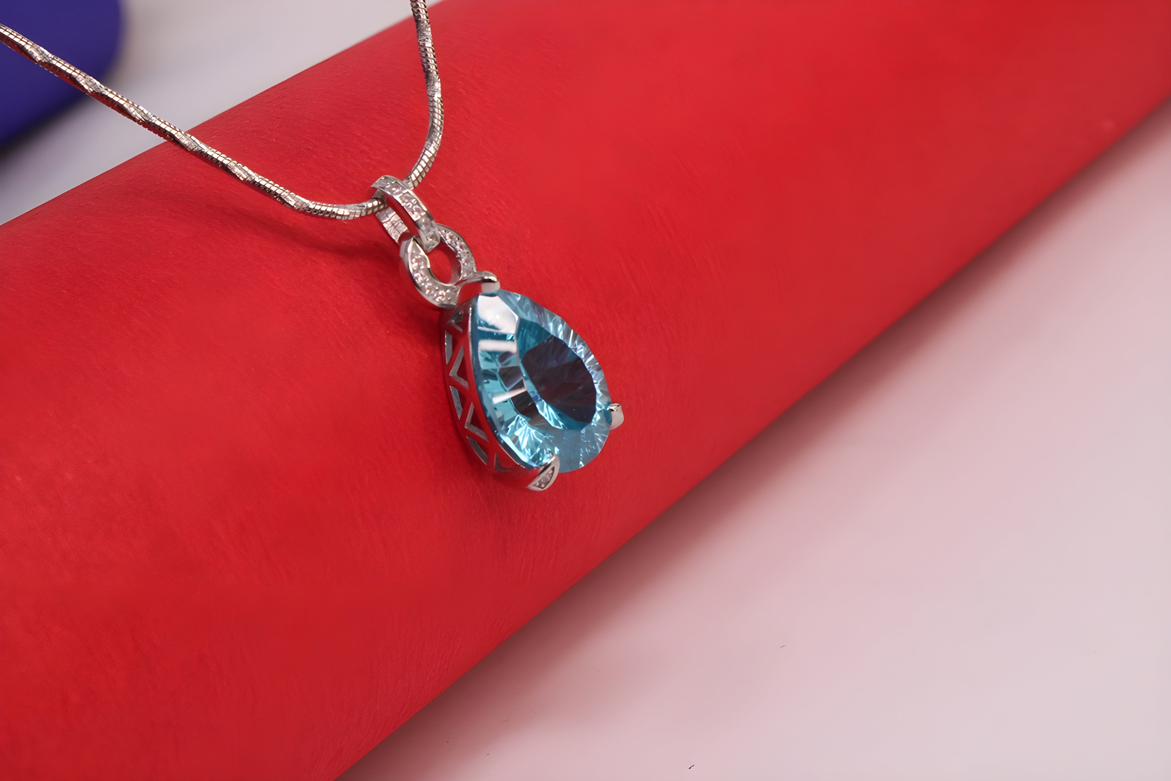 Sterling Silver Azure Elegance Pendant