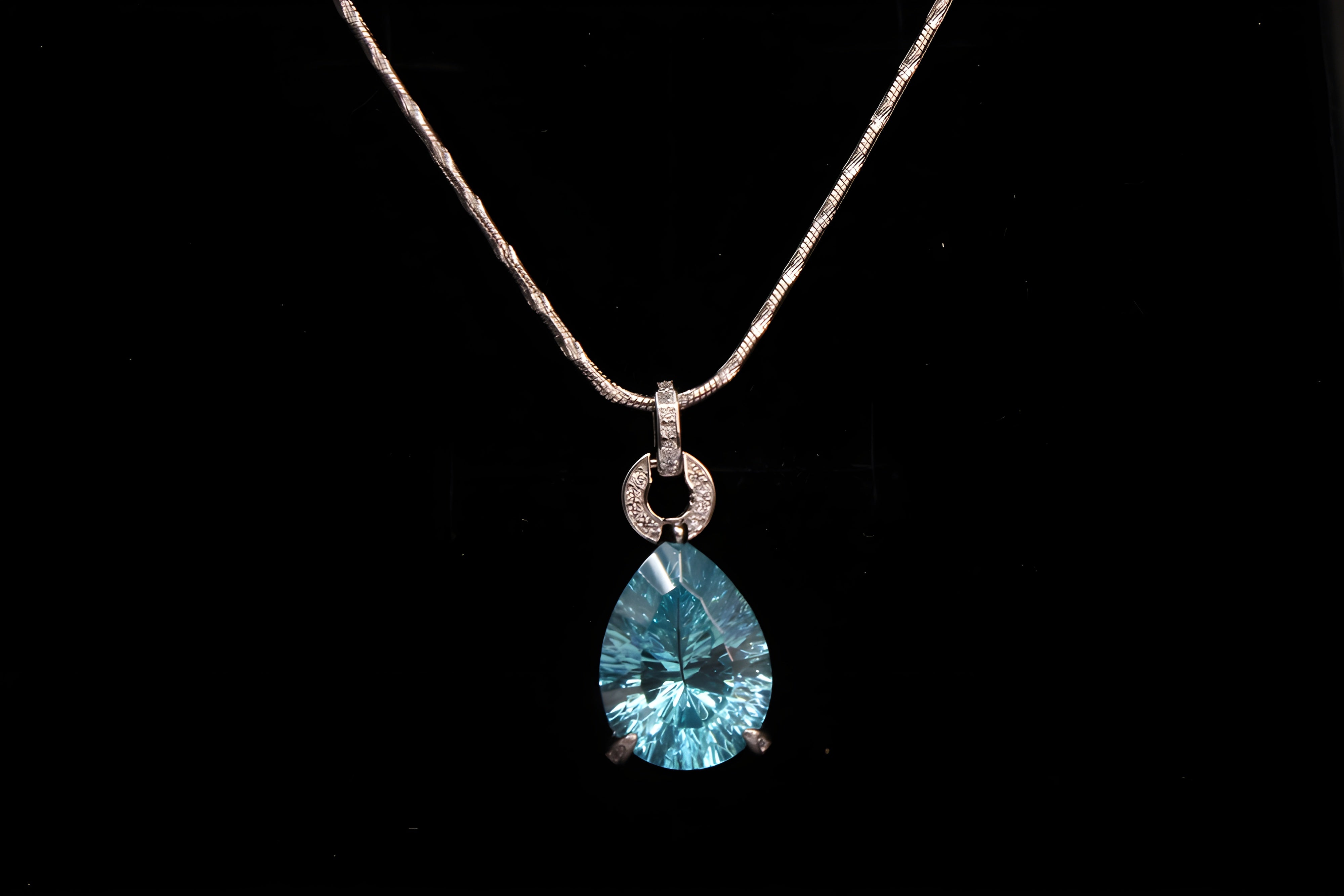 Sterling Silver Azure Elegance Pendant
