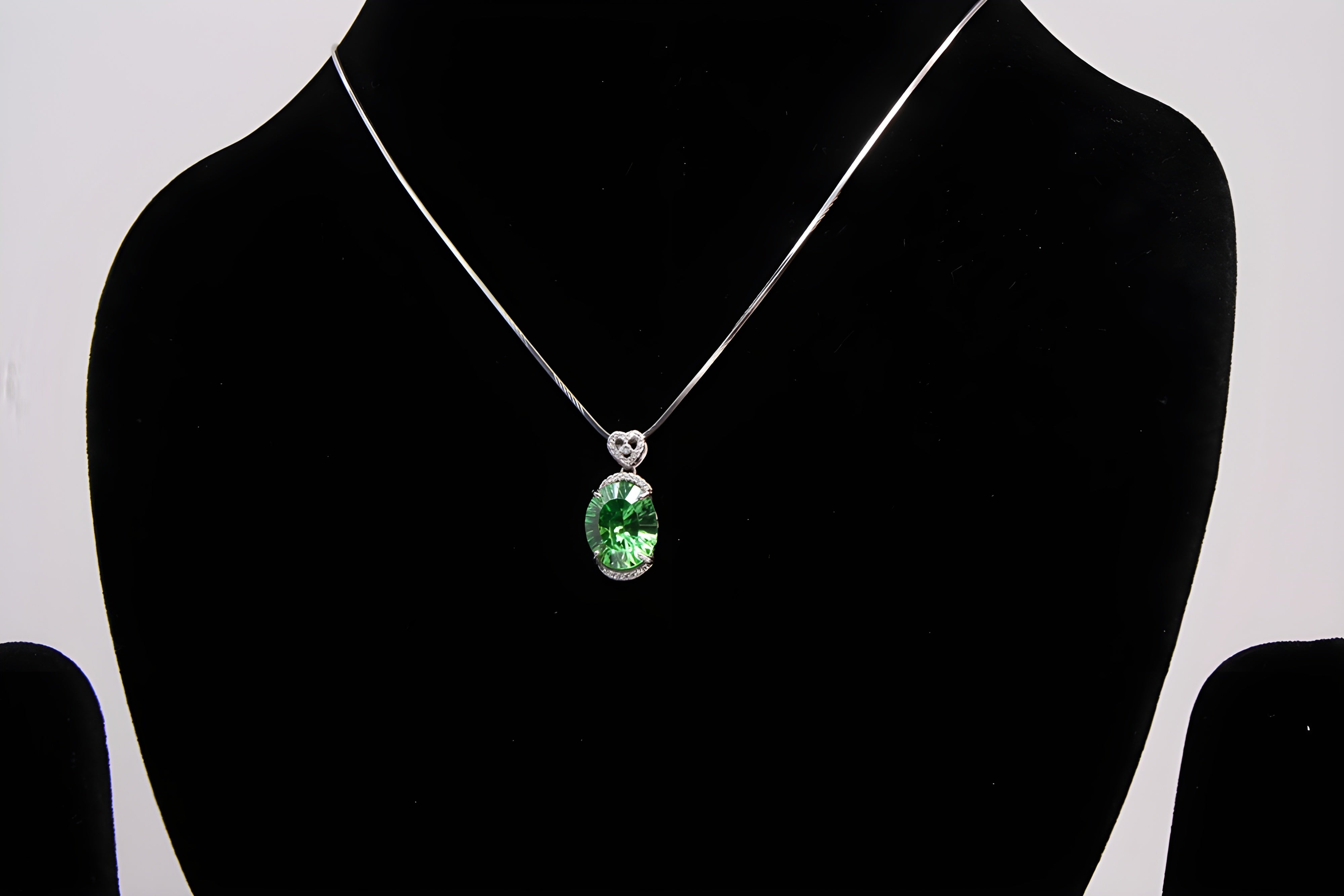 Sterling Serenity Oval Pendant