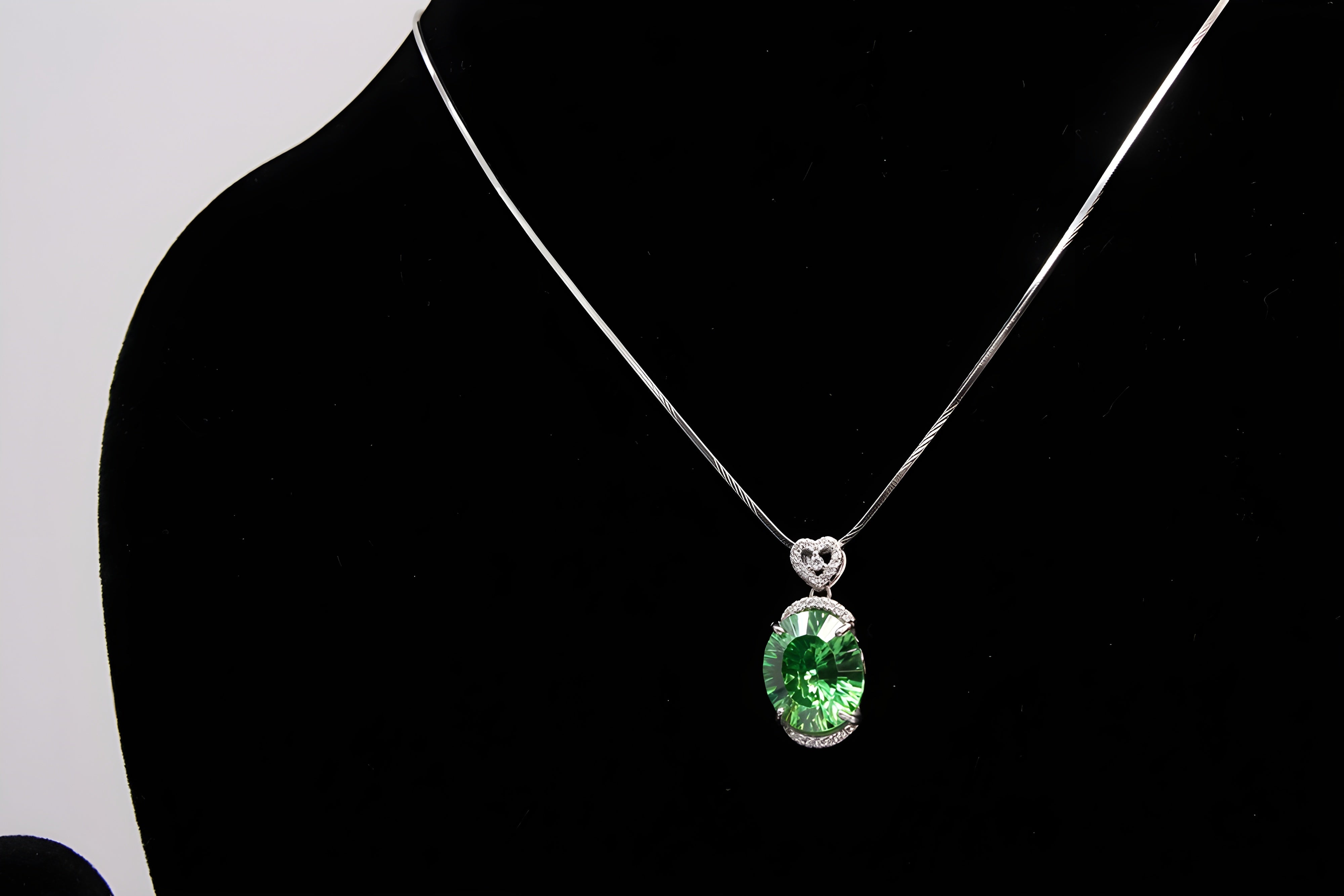 Sterling Serenity Oval Pendant