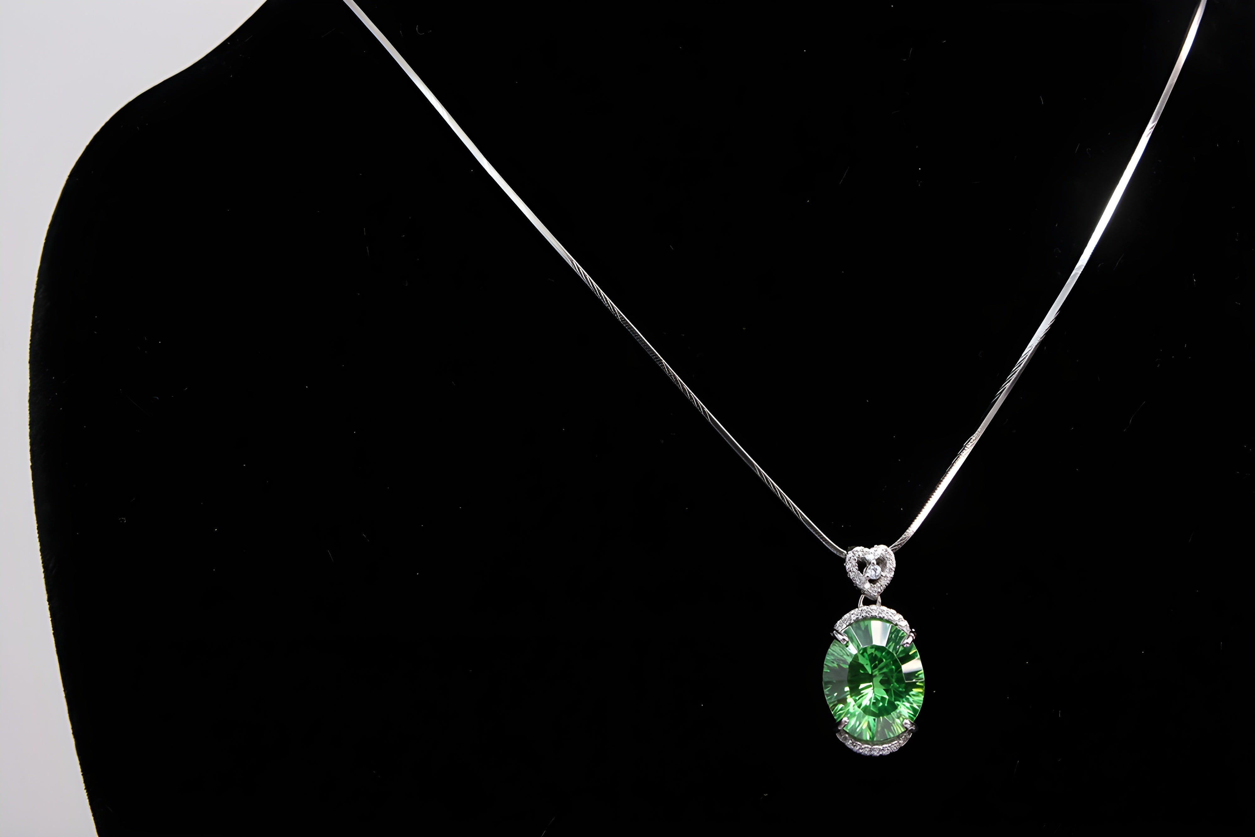 Sterling Serenity Oval Pendant