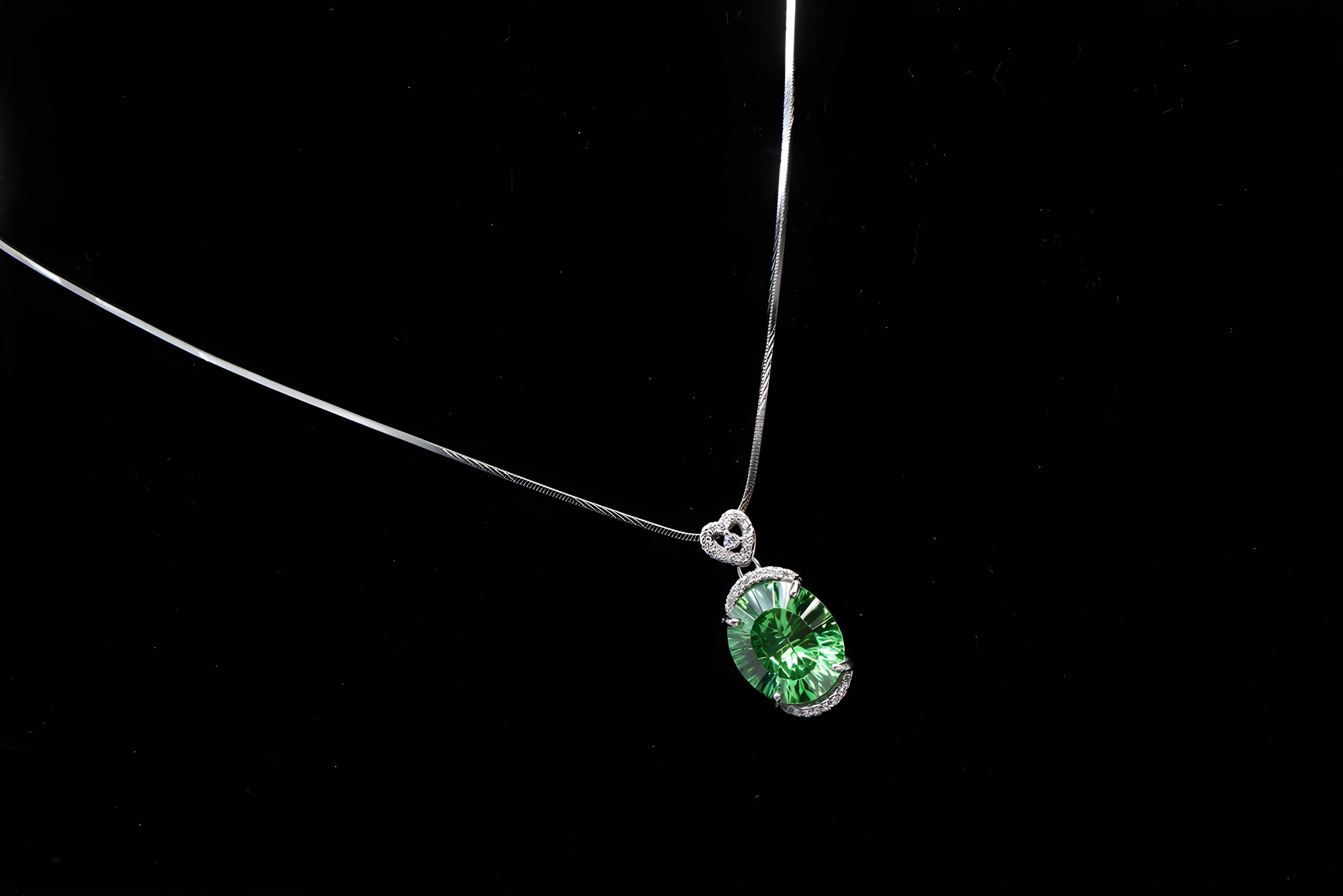 Sterling Serenity Oval Pendant