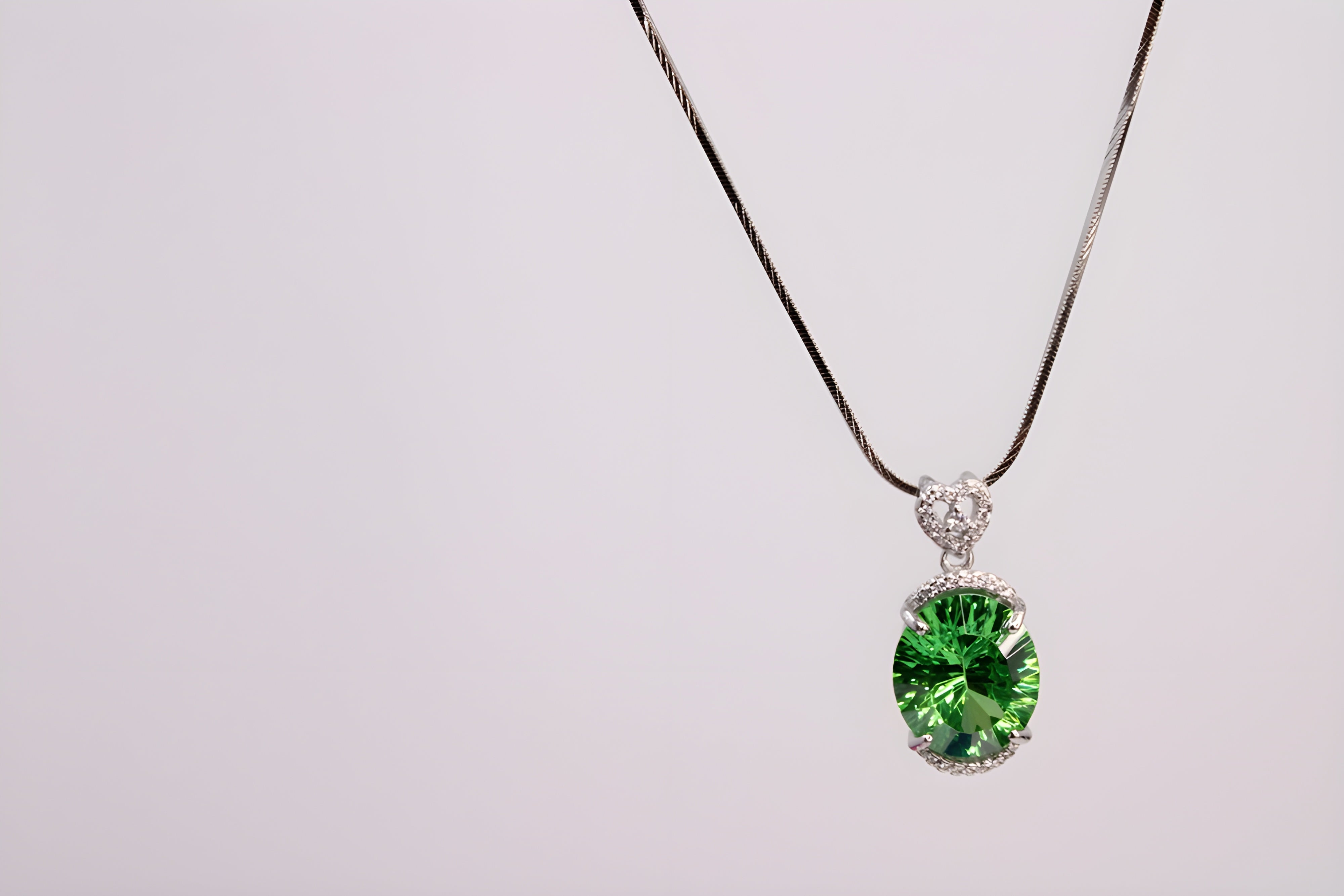 Sterling Serenity Oval Pendant