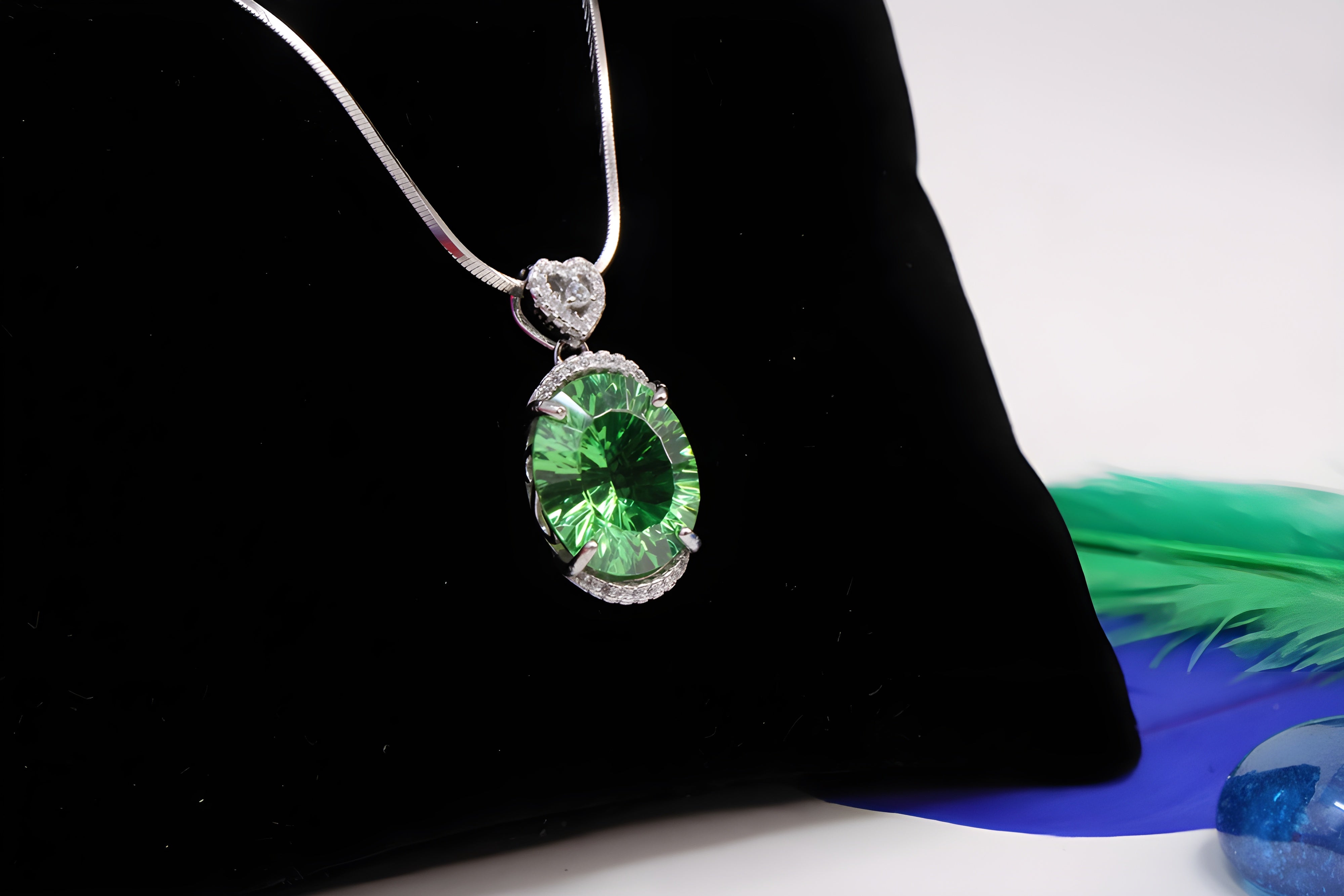 Sterling Serenity Oval Pendant