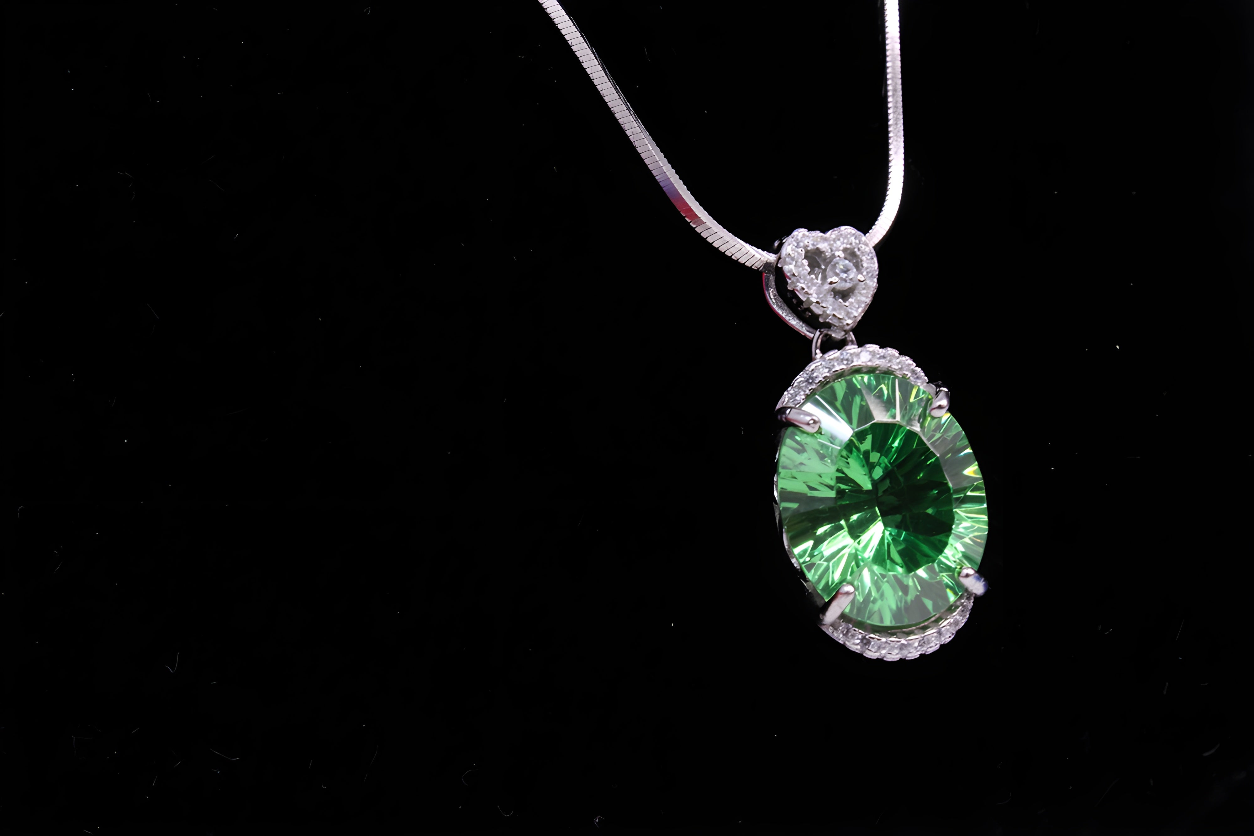 Sterling Serenity Oval Pendant