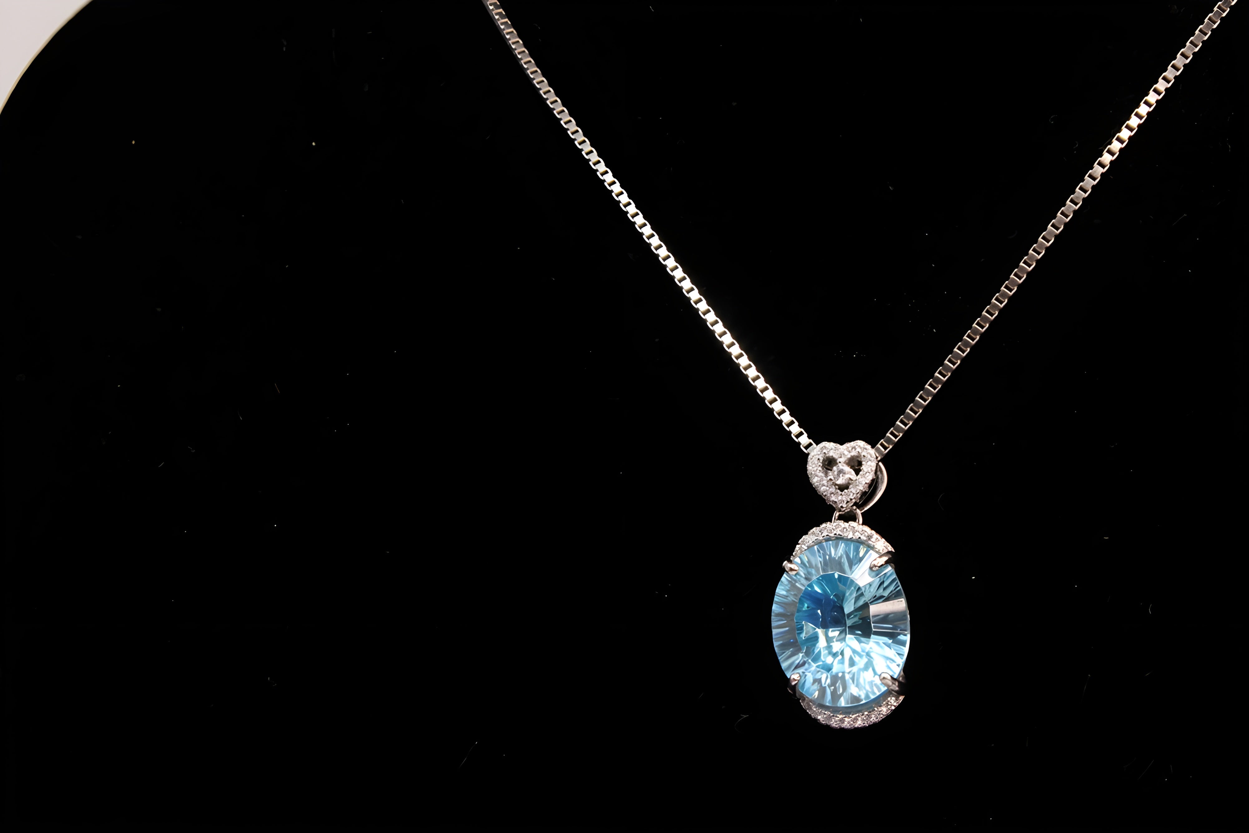 Sterling Serenity Oval Pendant