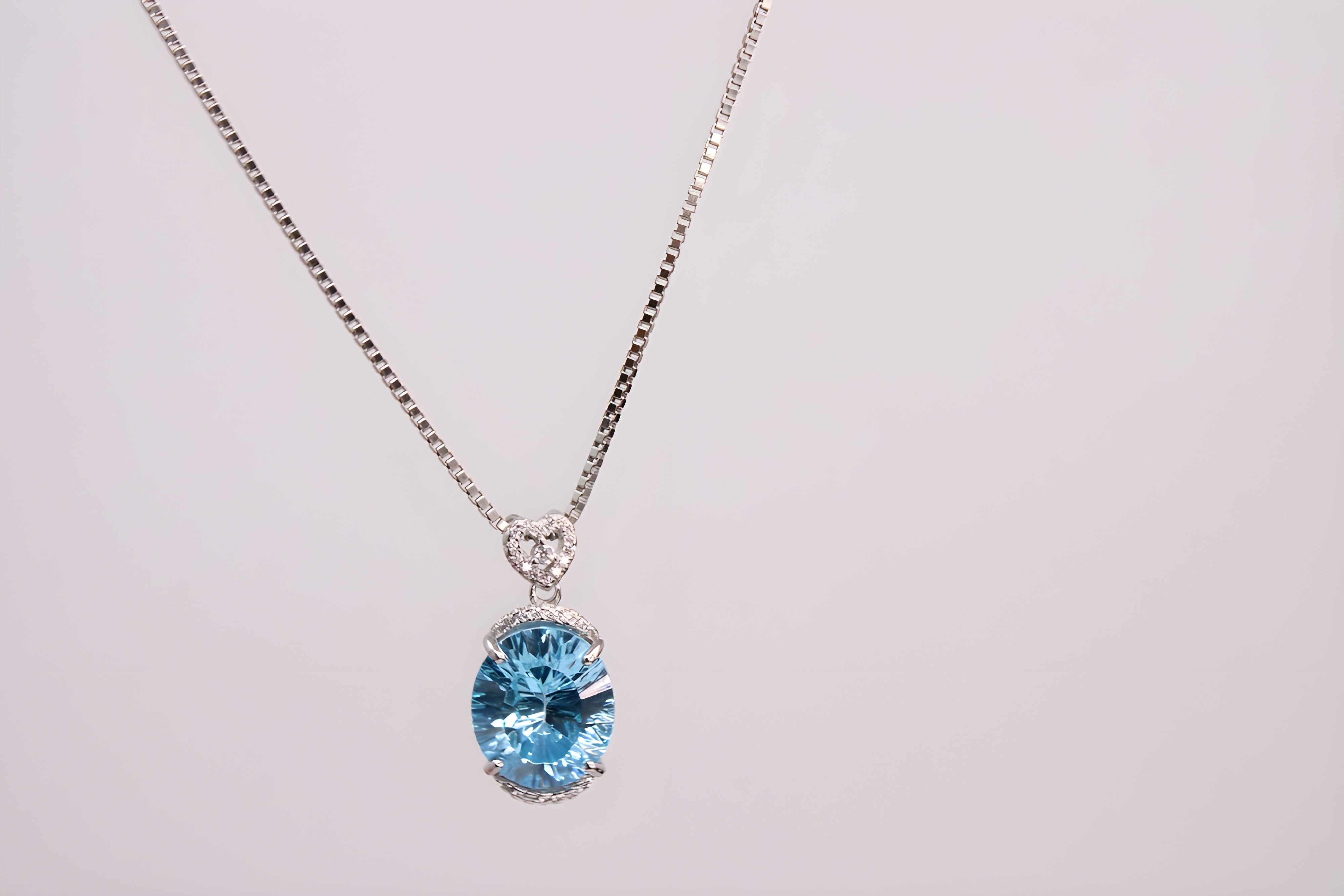 Sterling Serenity Oval Pendant