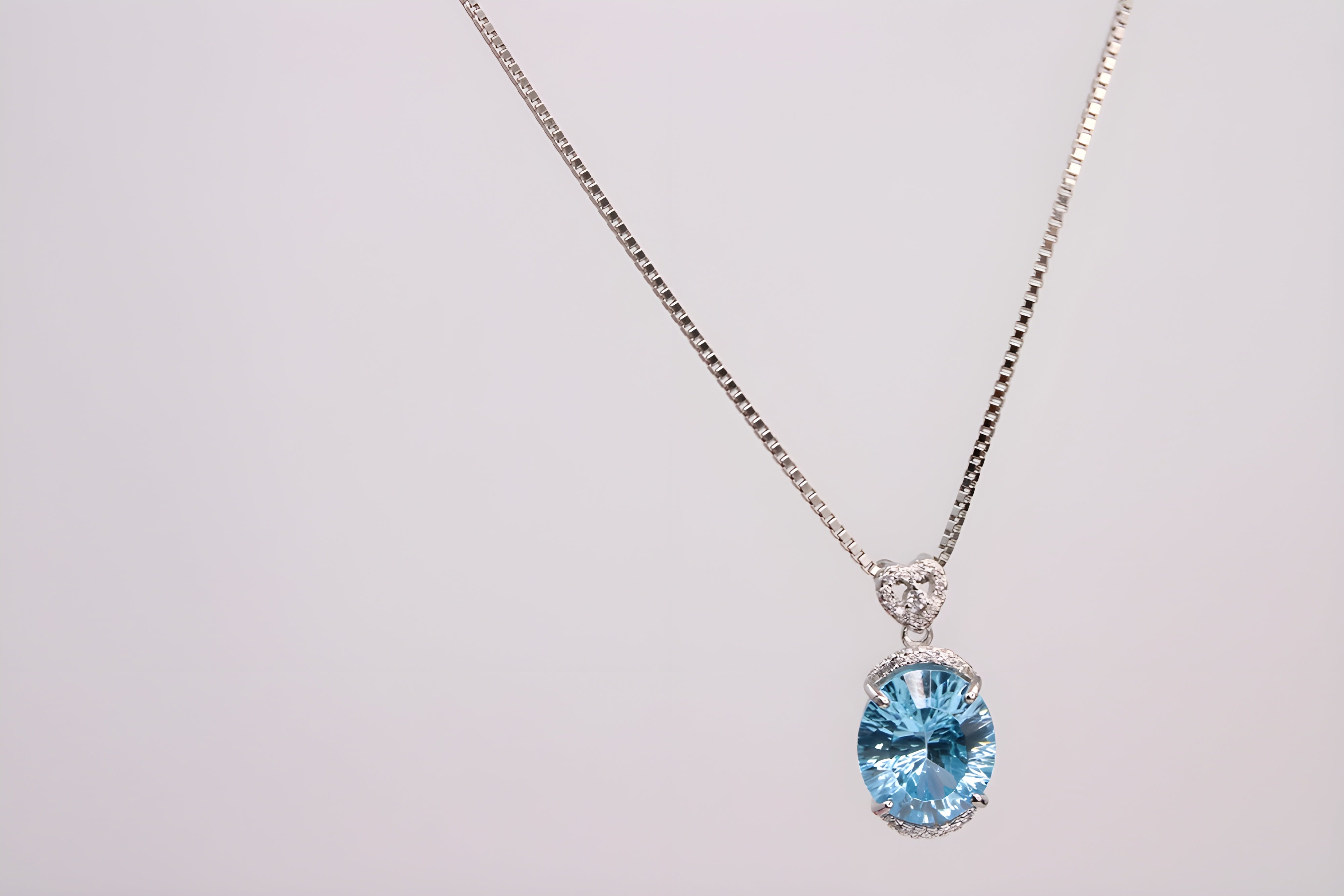 Sterling Serenity Oval Pendant