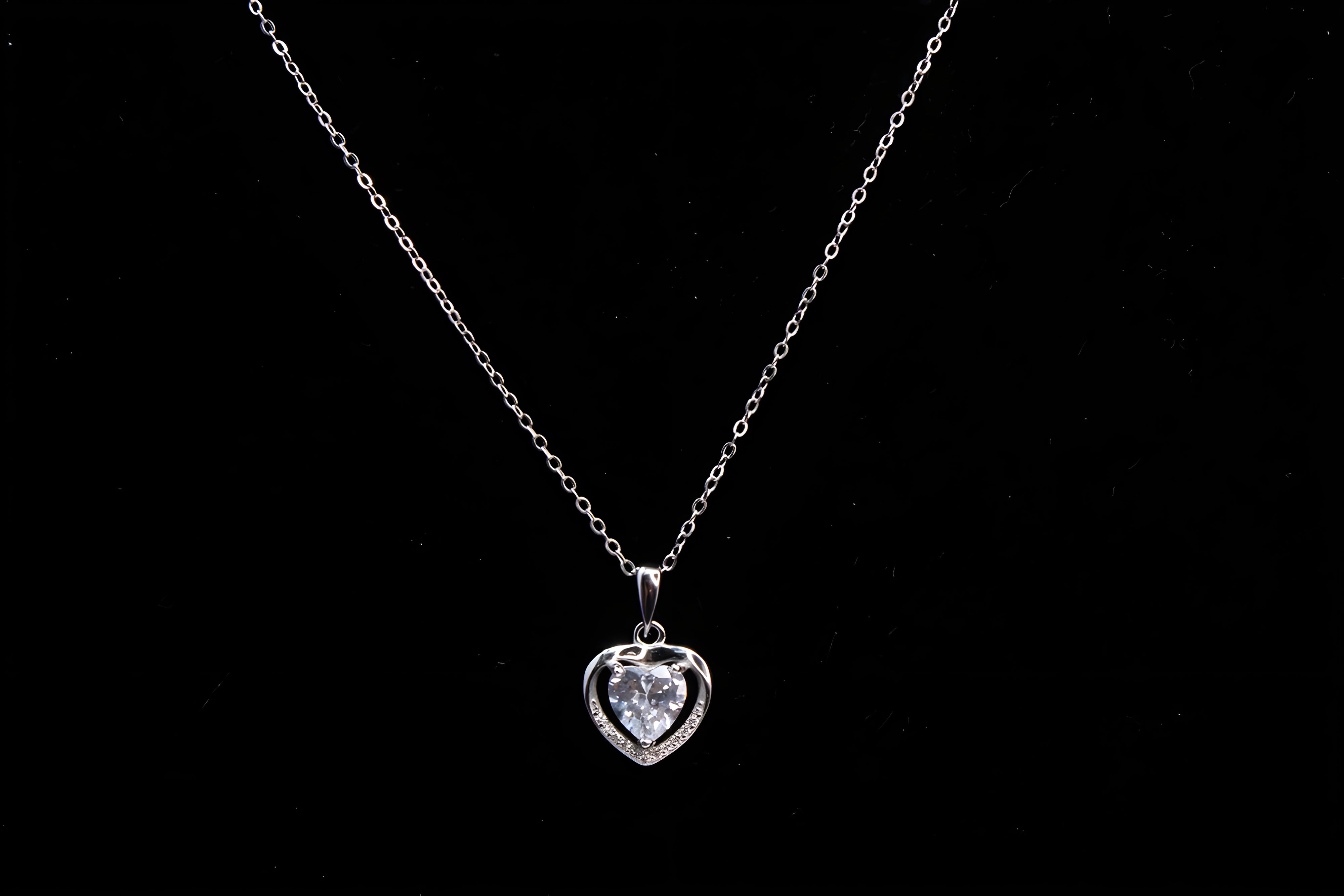 Sterling Silver Heartbeat Pendant