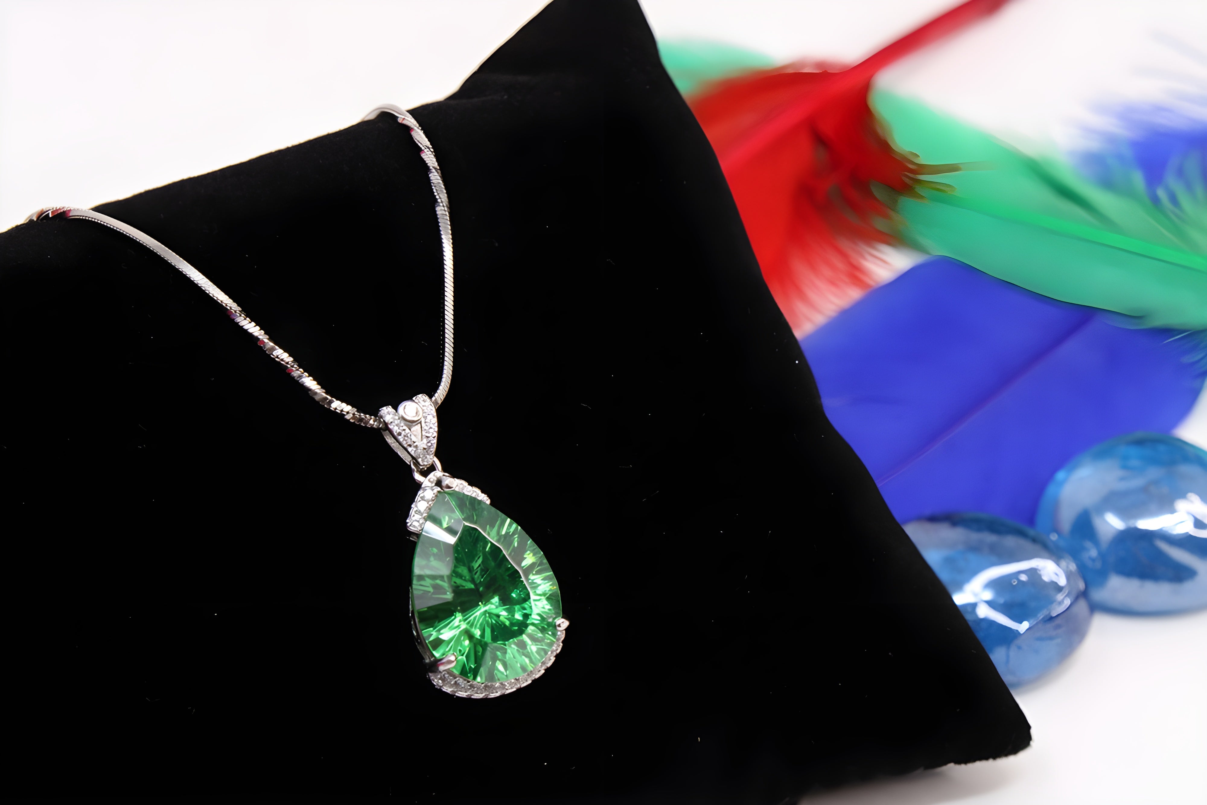 Sterling Silver Enchanted Emerald Pendant