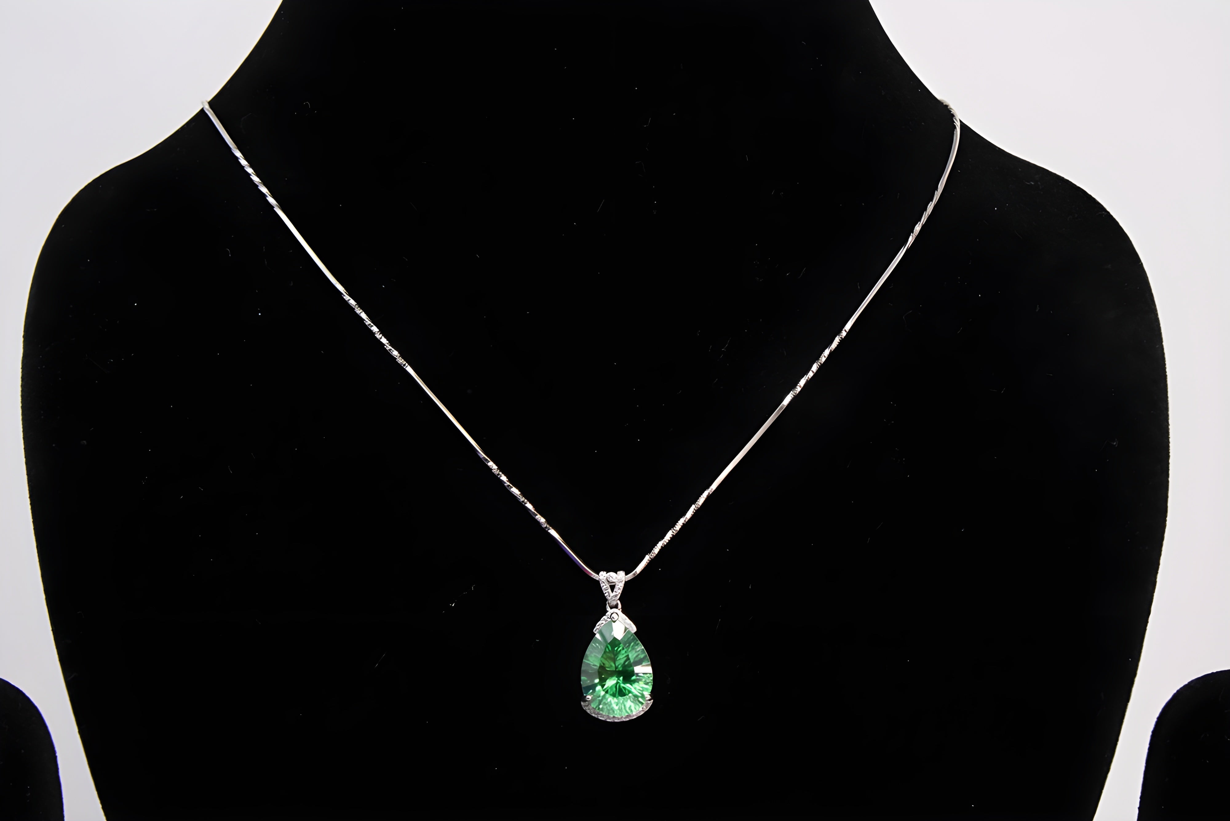 Sterling Silver Enchanted Emerald Pendant