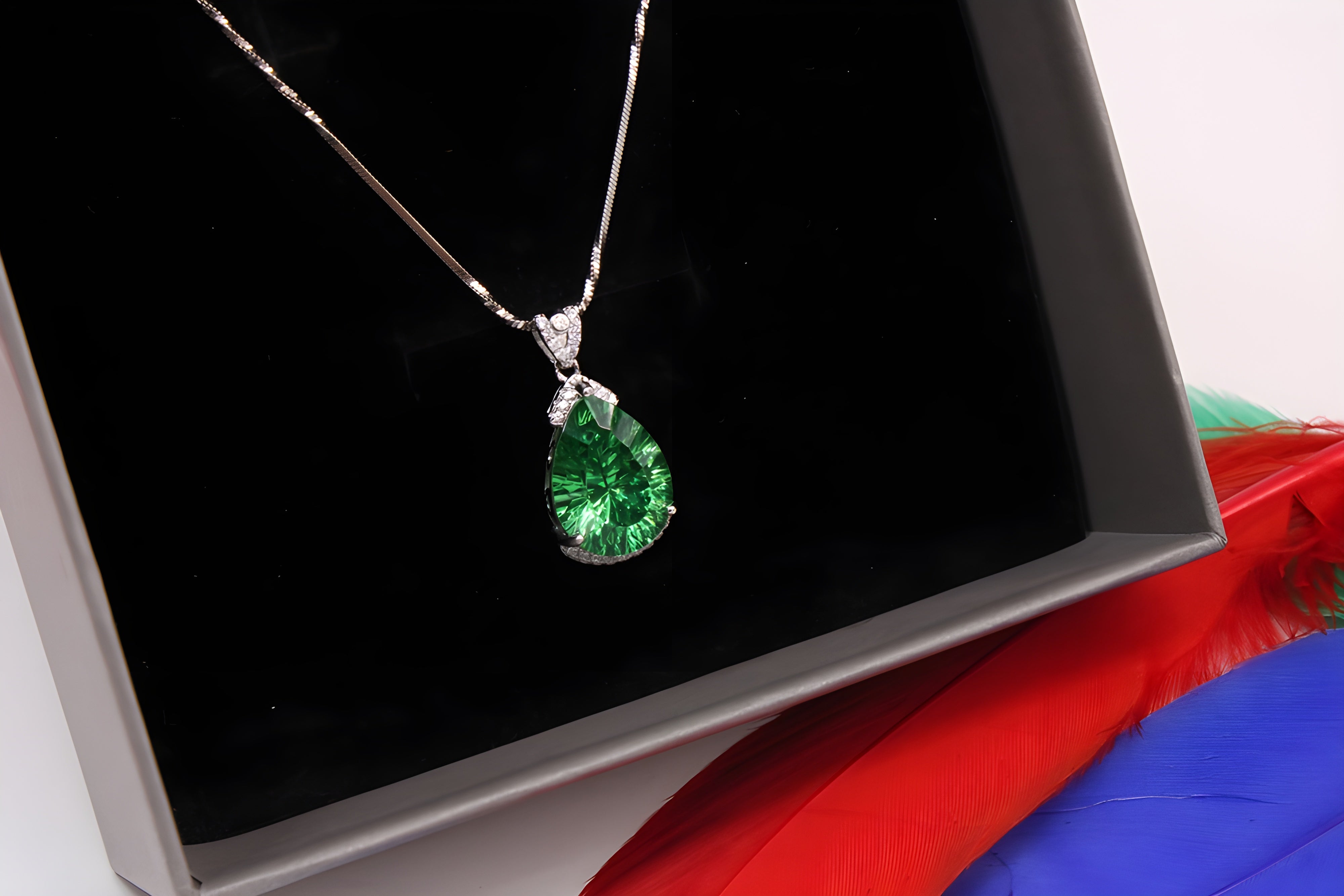 Sterling Silver Enchanted Emerald Pendant