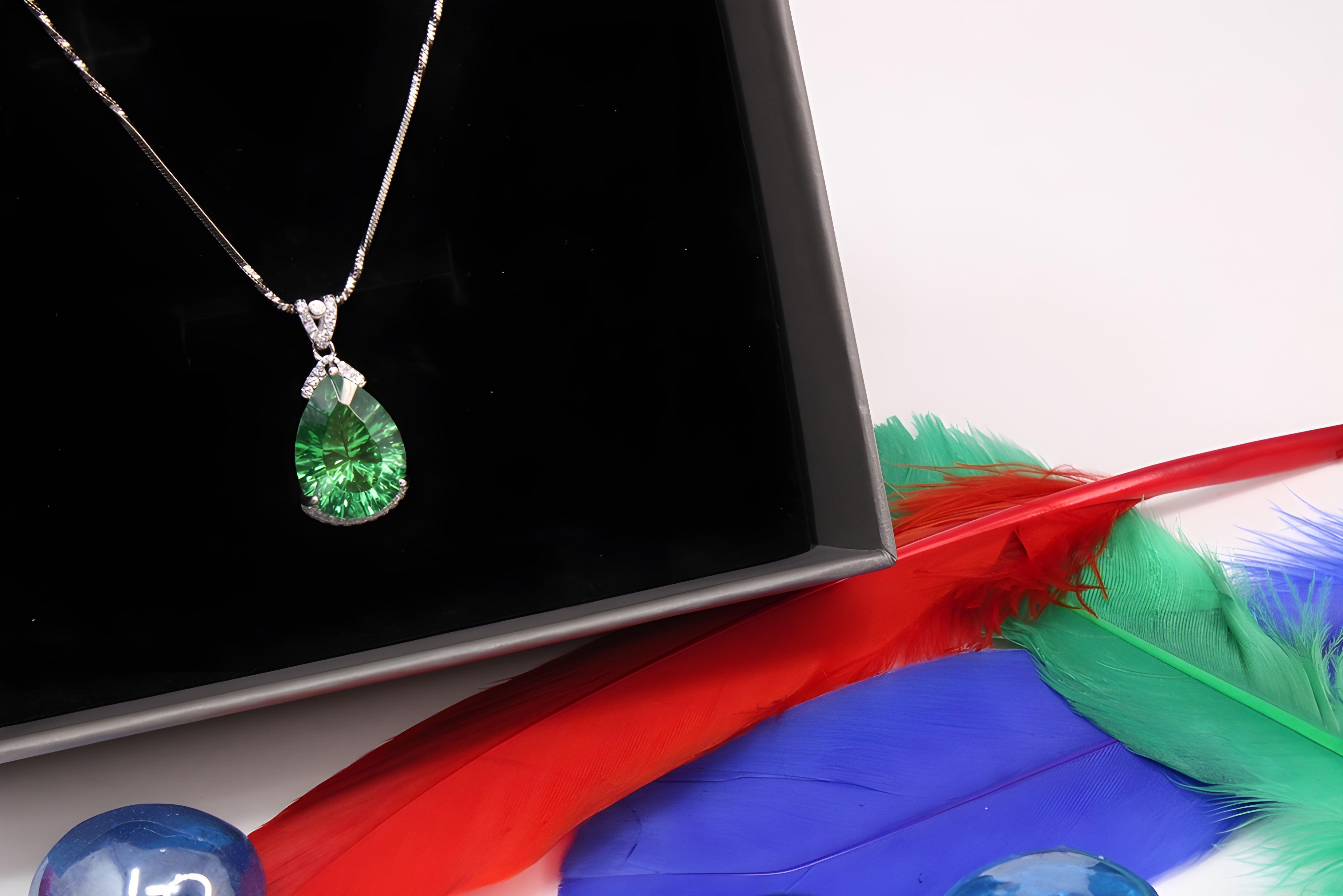 Sterling Silver Enchanted Emerald Pendant