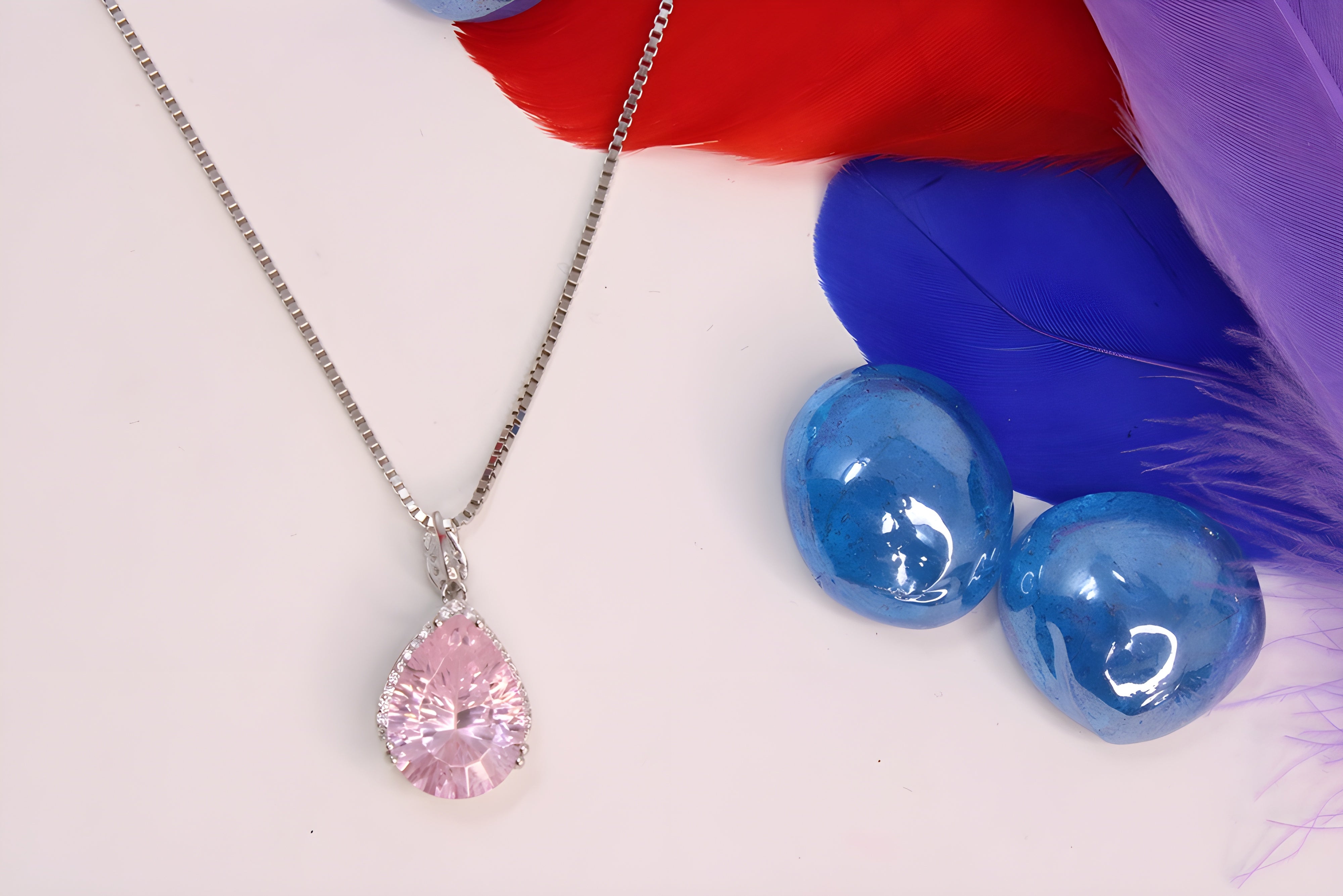 Sterling Silver Blushing Petal Pendant