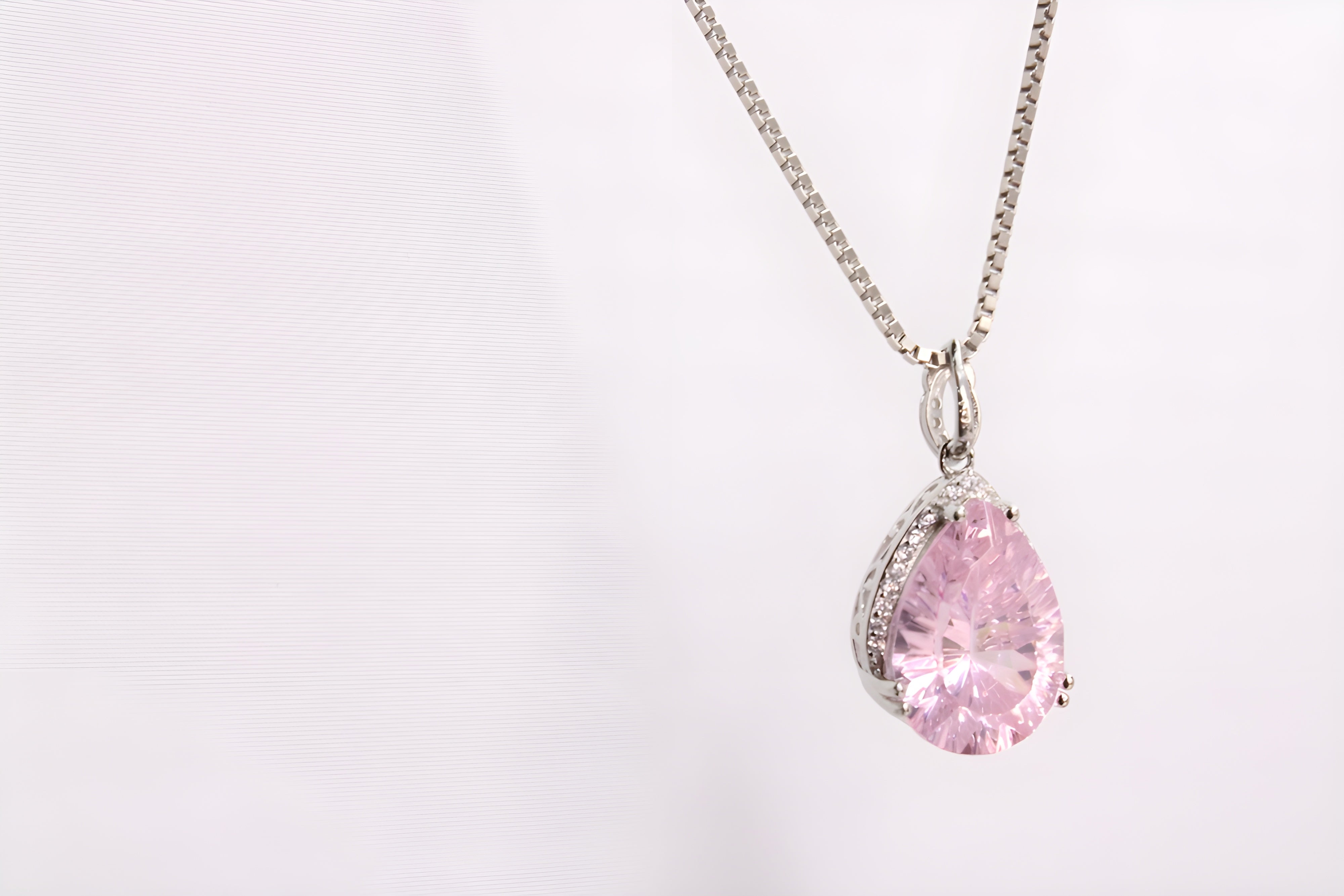 Sterling Silver Blushing Petal Pendant