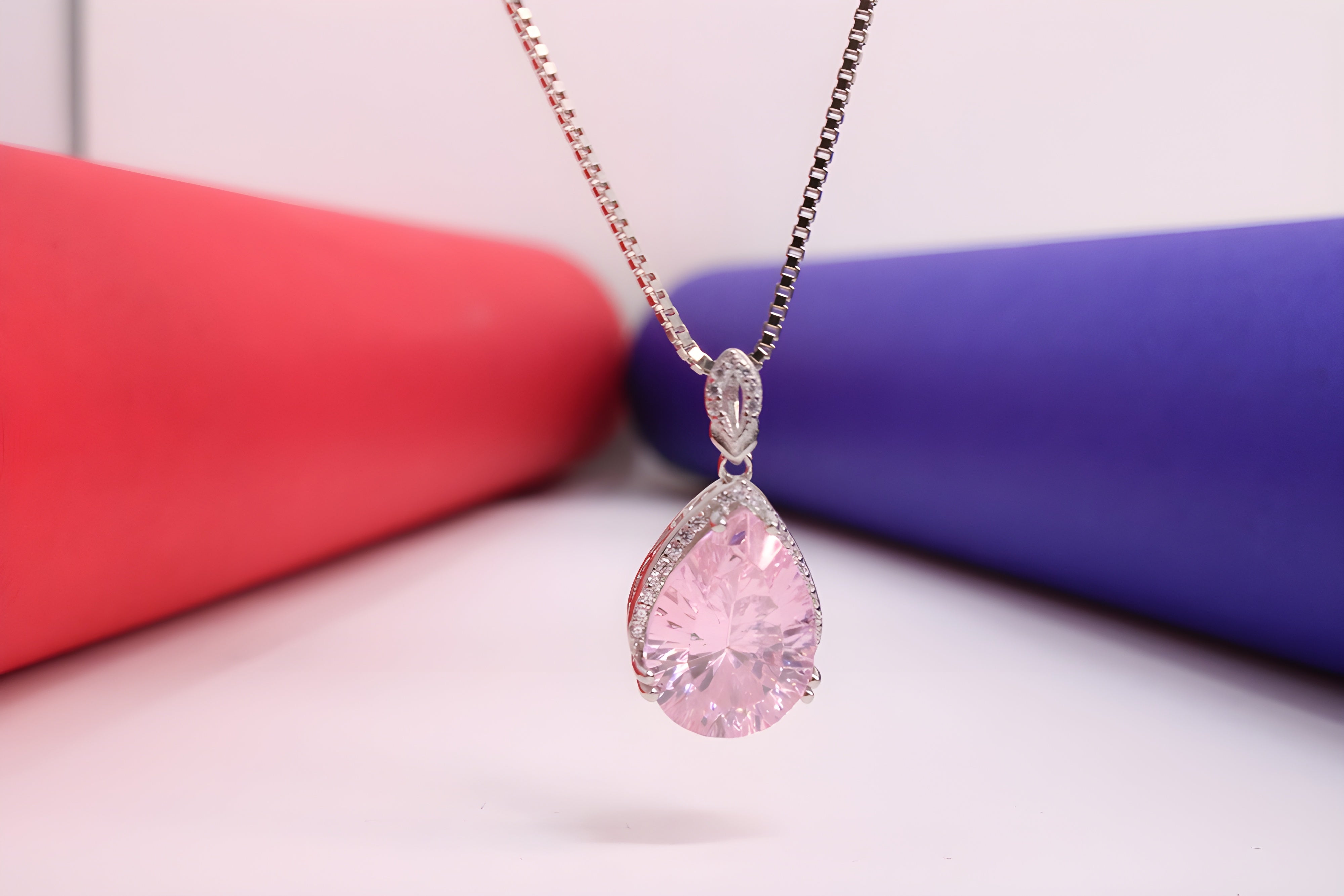 Sterling Silver Blushing Petal Pendant