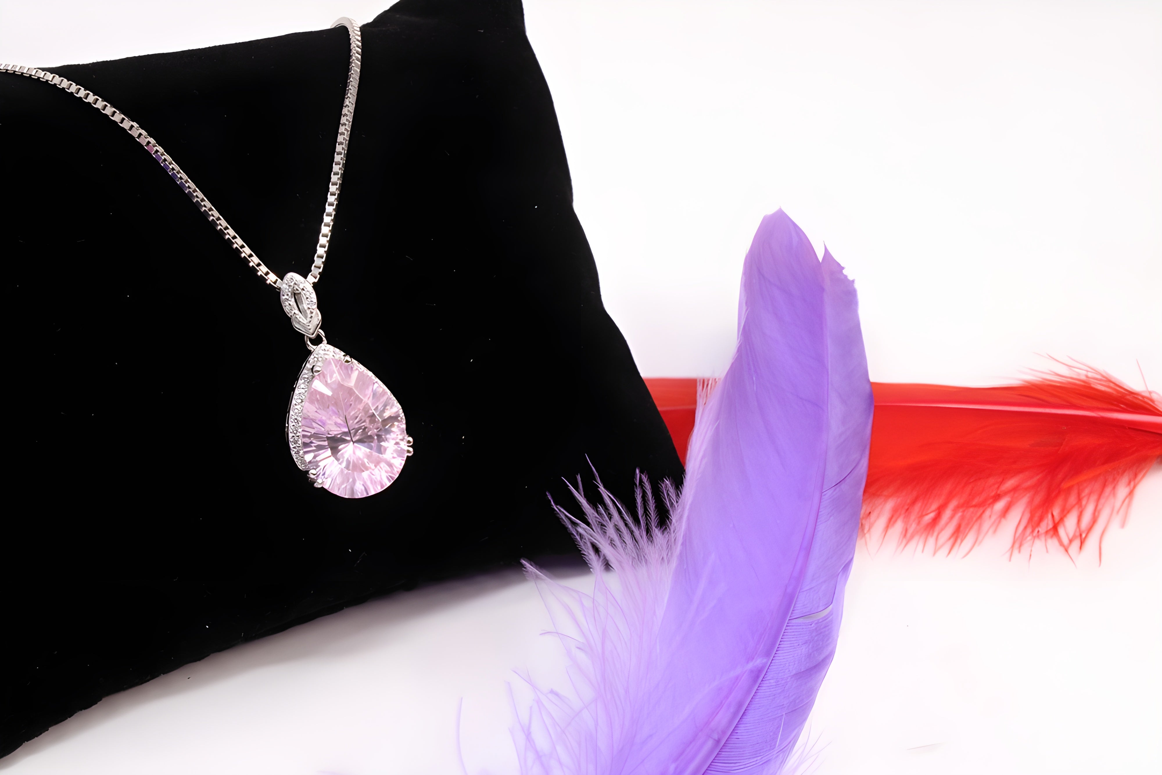Sterling Silver Blushing Petal Pendant