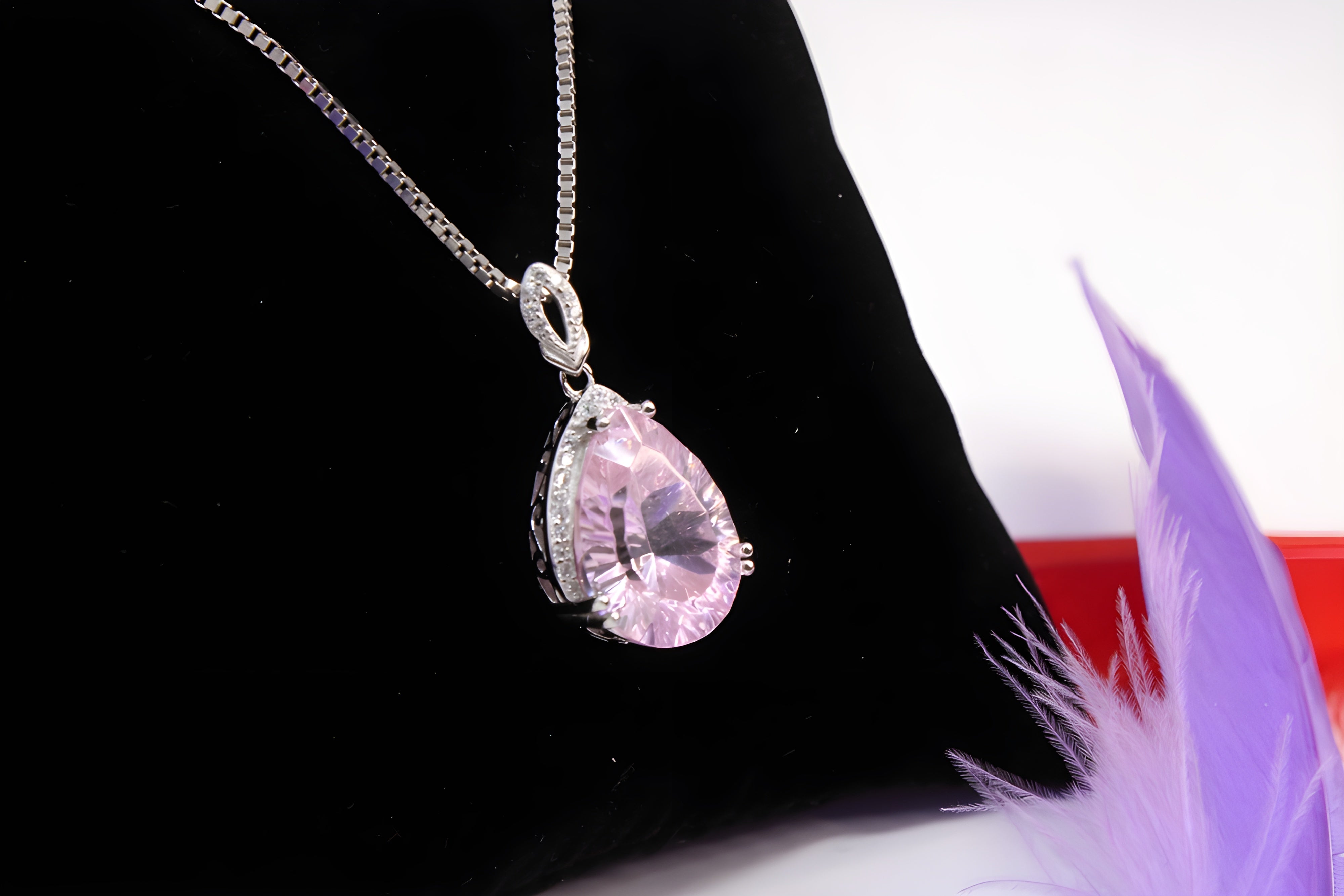 Sterling Silver Blushing Petal Pendant