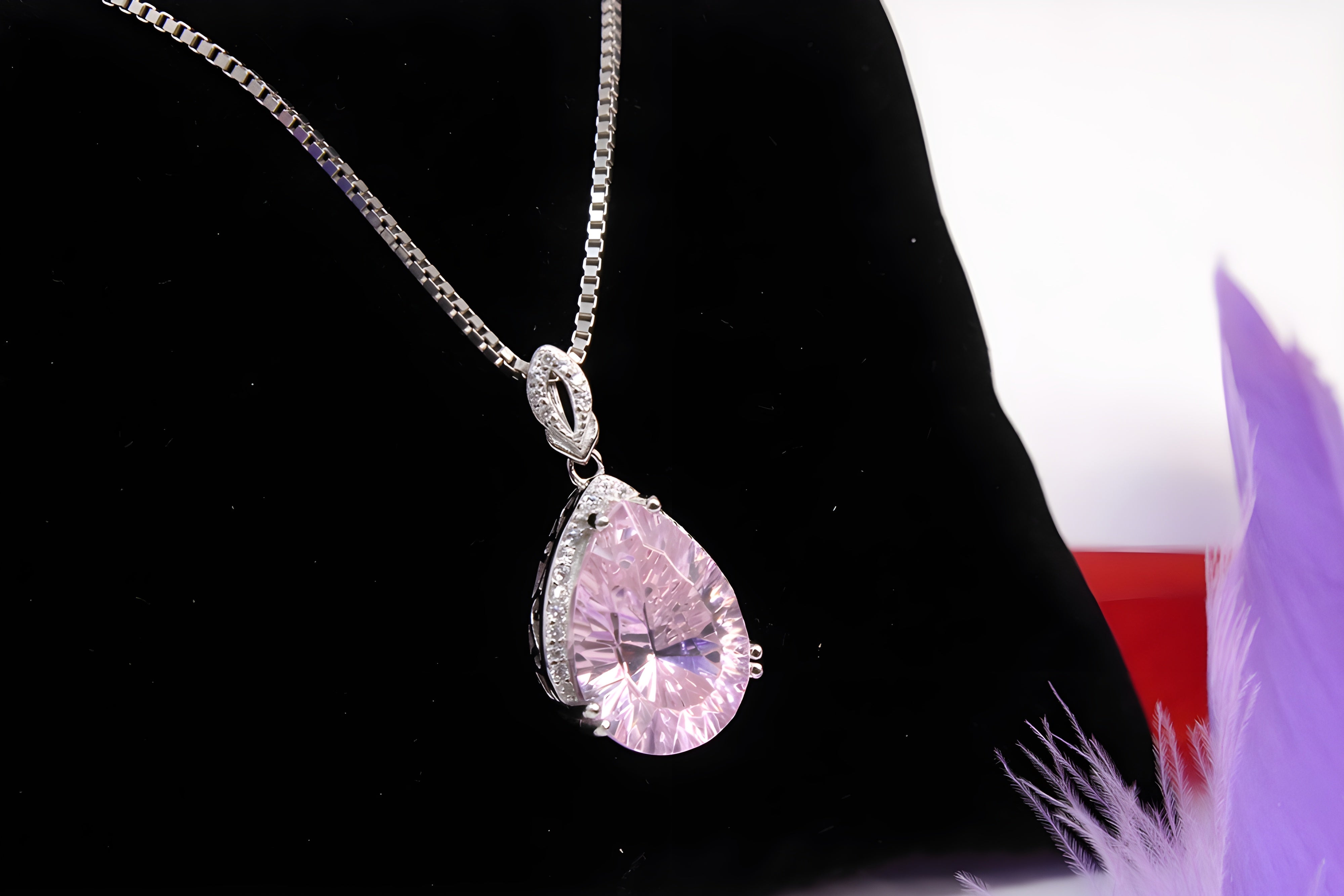 Sterling Silver Blushing Petal Pendant