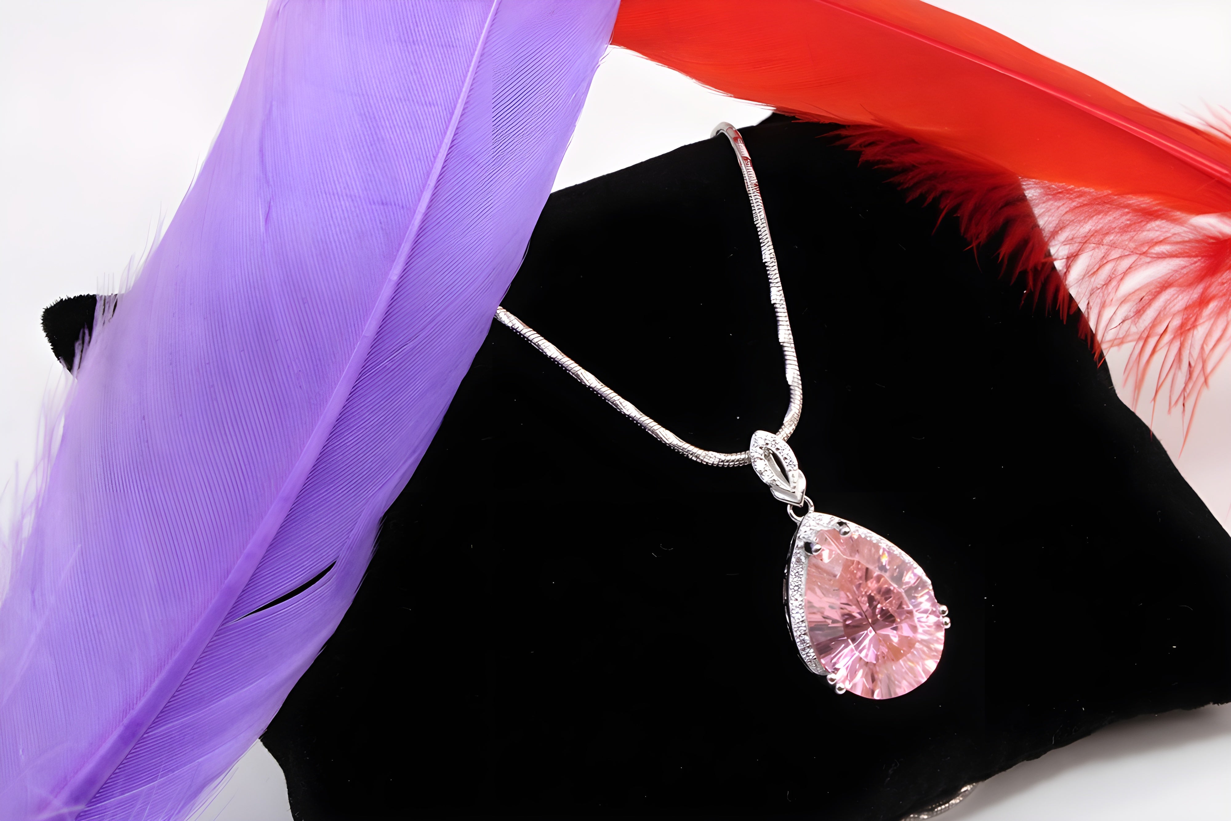 Sterling Silver Blushing Petal Pendant