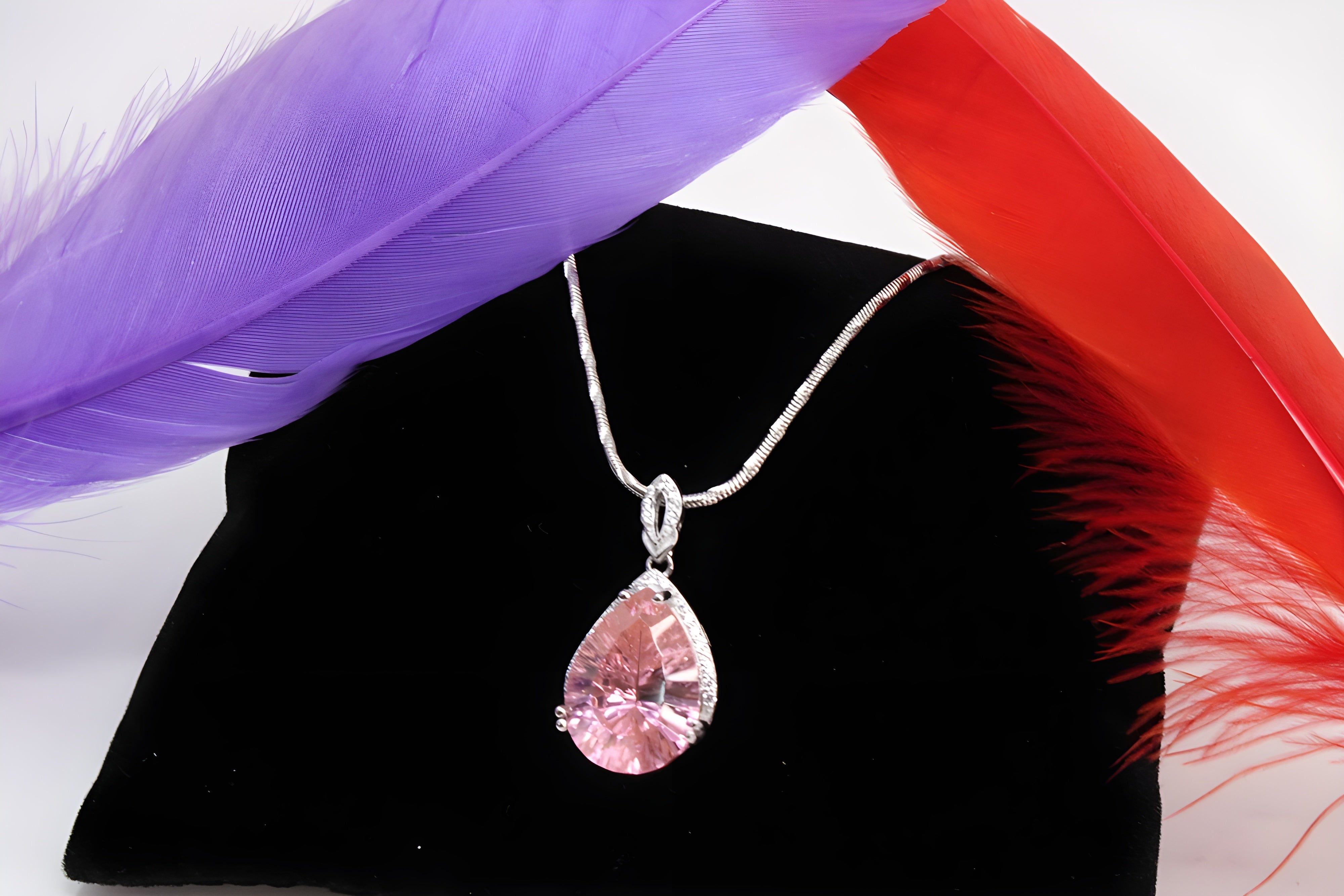 Sterling Silver Blushing Petal Pendant