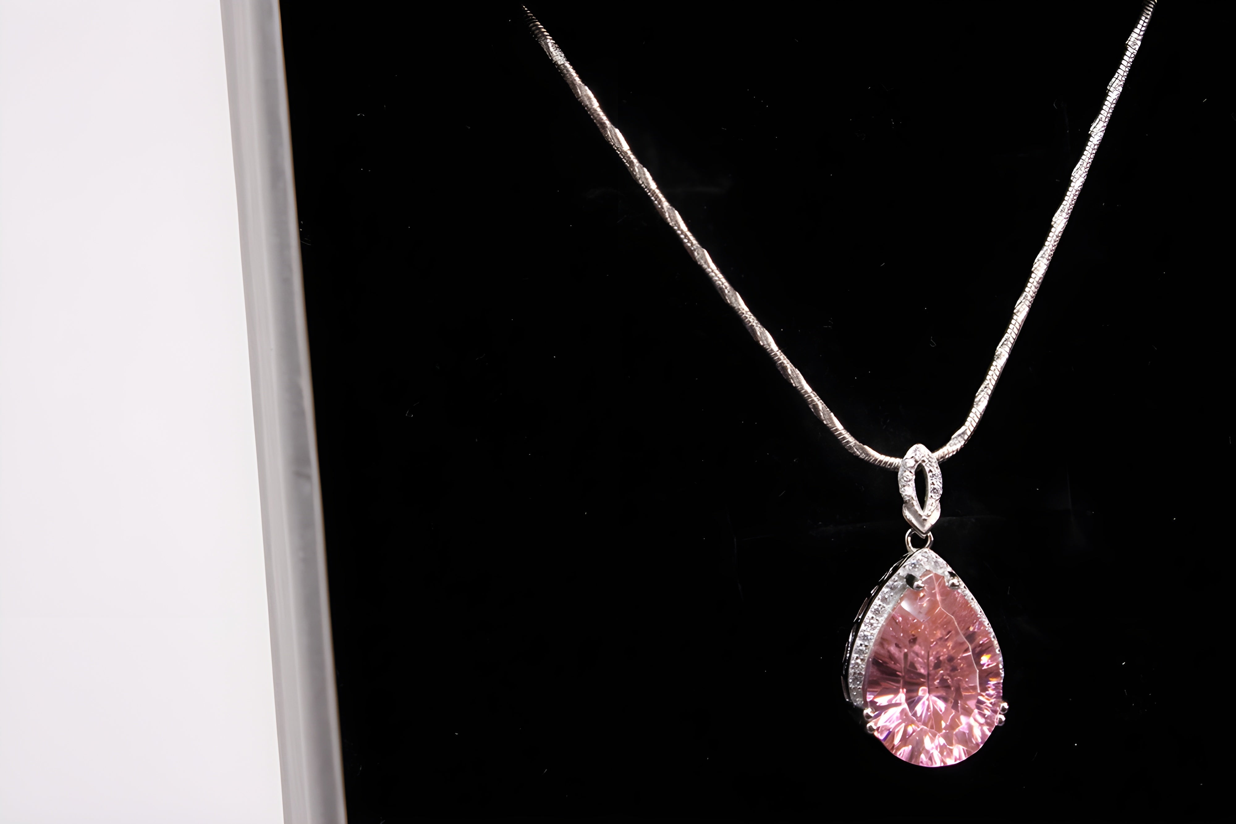 Sterling Silver Blushing Petal Pendant