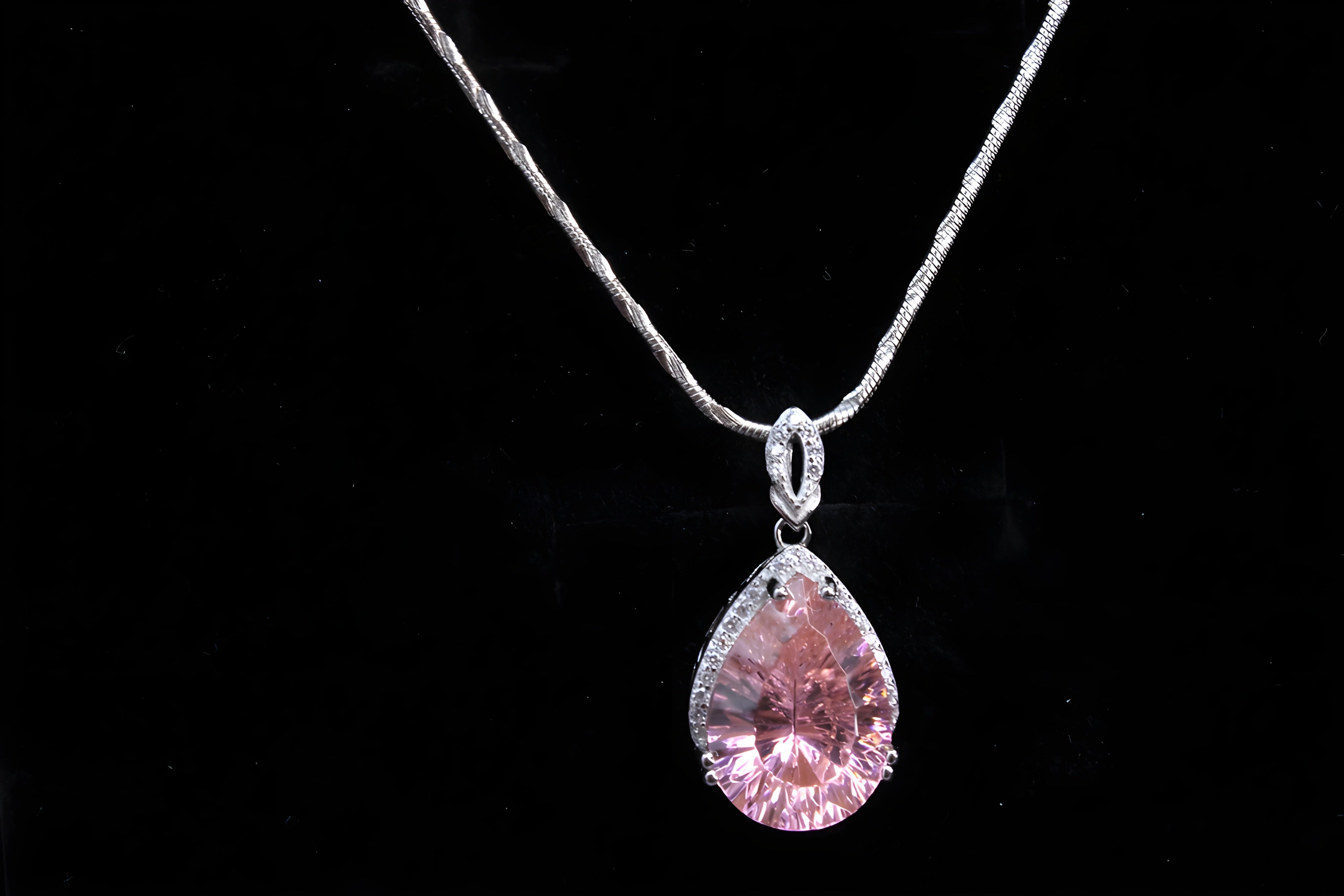 Sterling Silver Blushing Petal Pendant