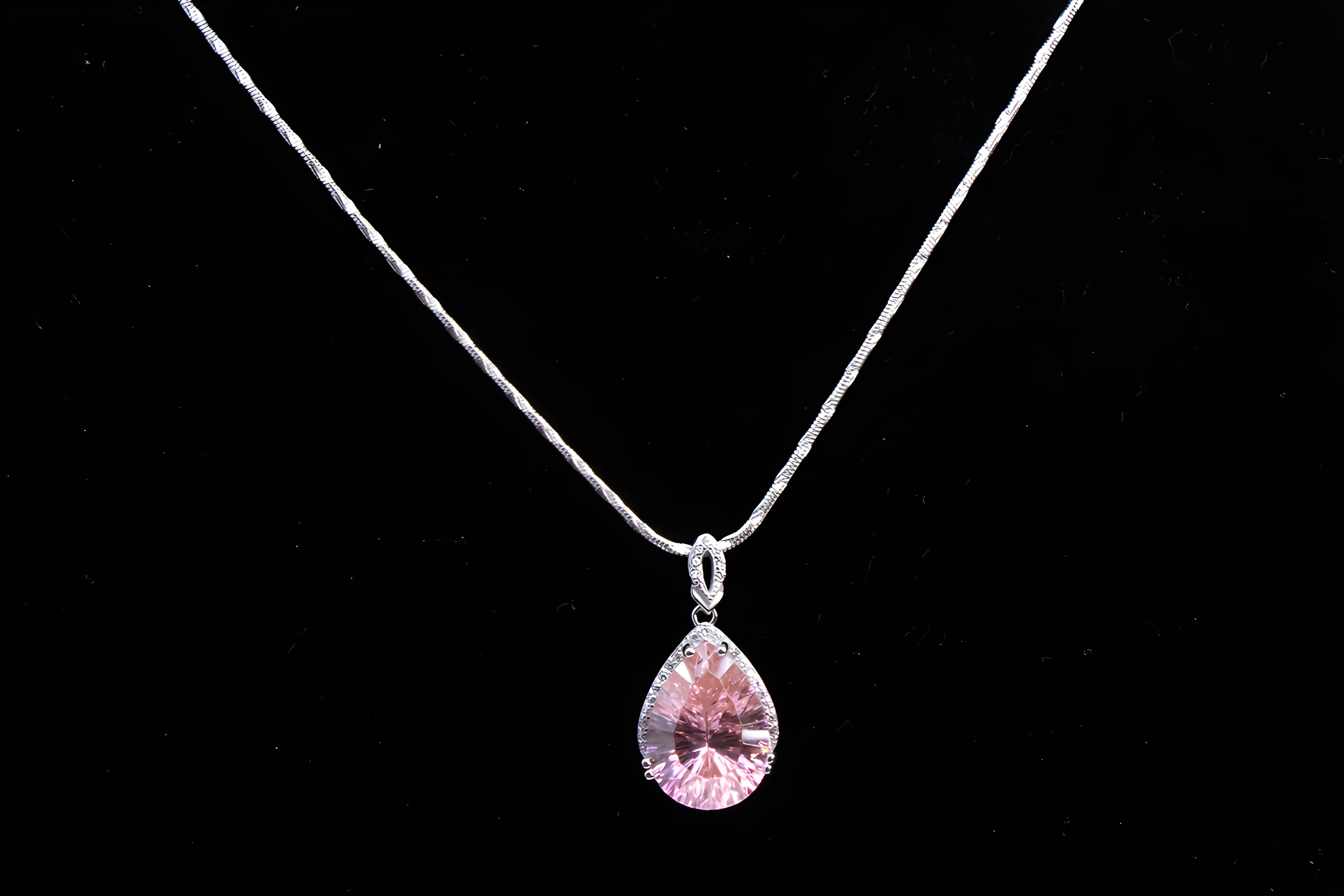 Sterling Silver Blushing Petal Pendant