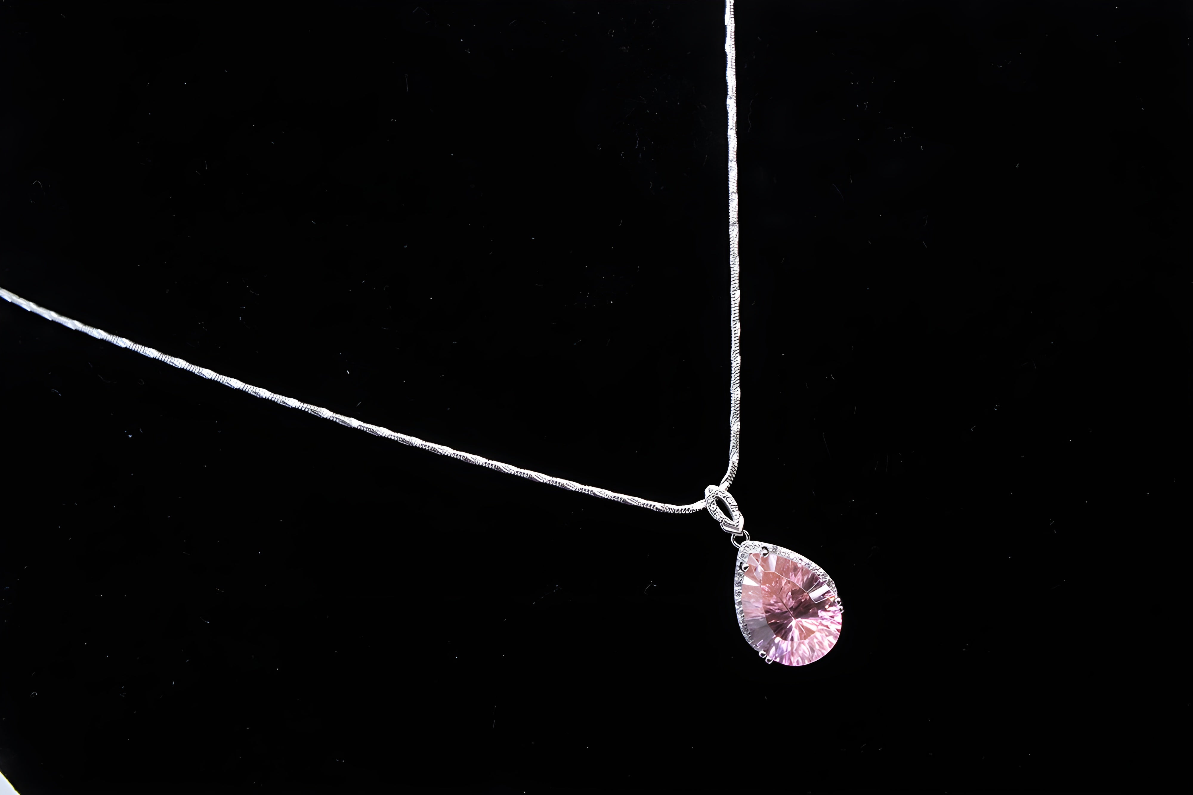Sterling Silver Blushing Petal Pendant