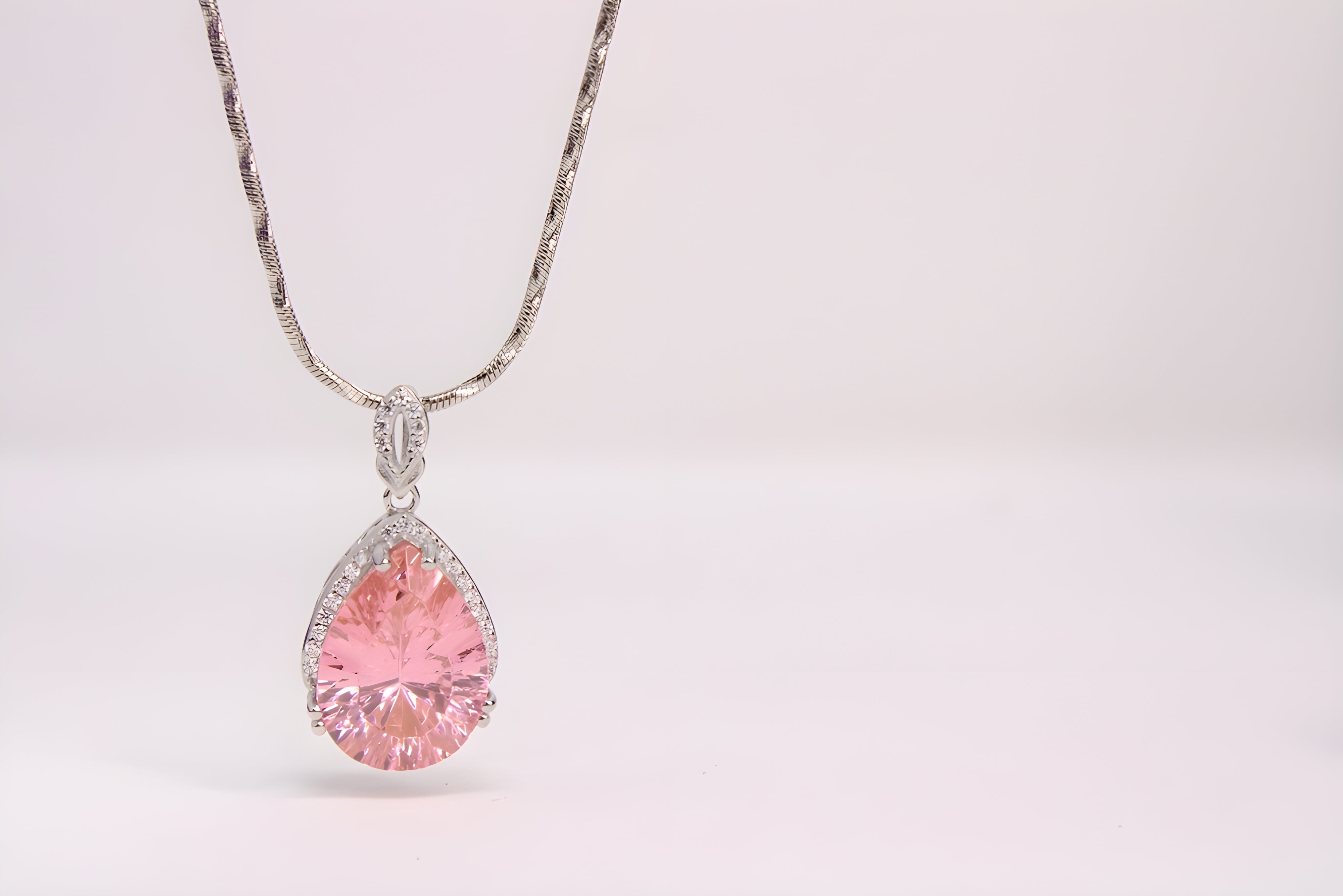 Sterling Silver Blushing Petal Pendant