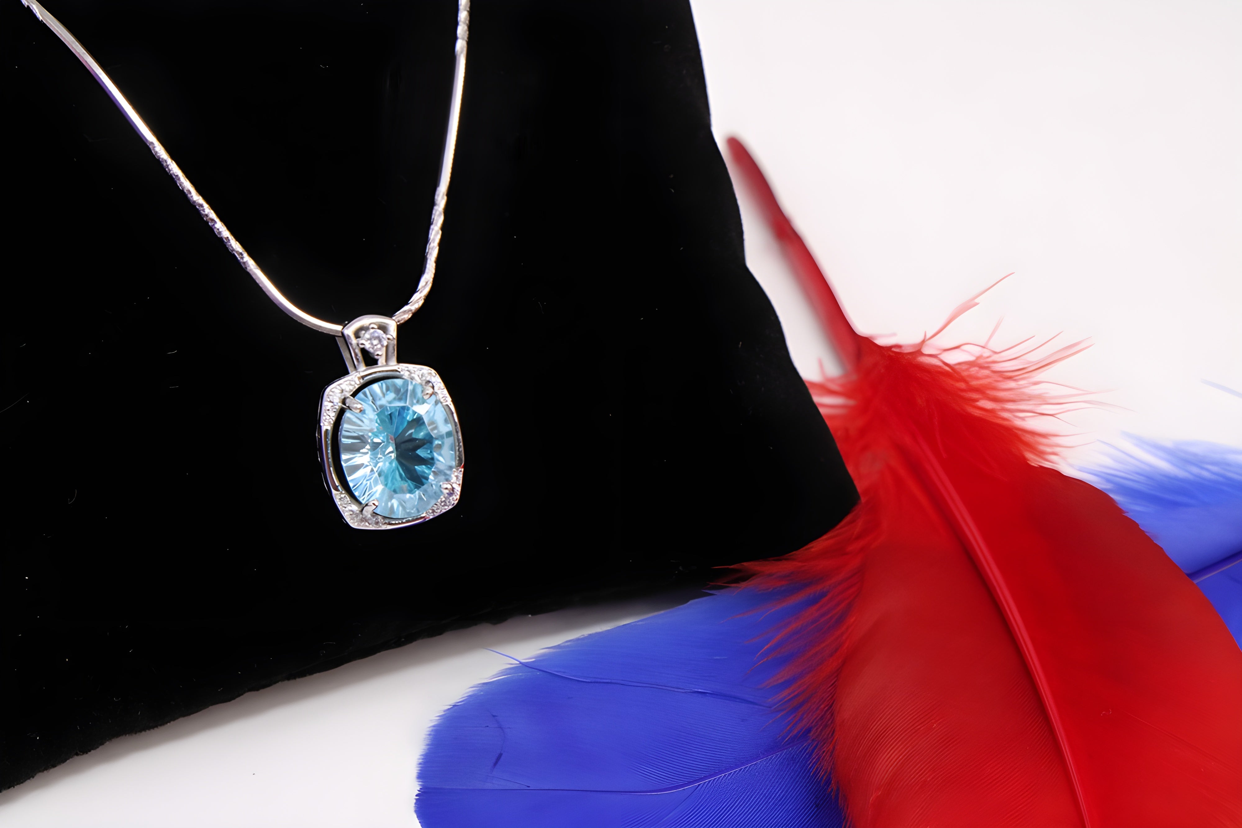 Azure Elegance Sterling Silver Pendant