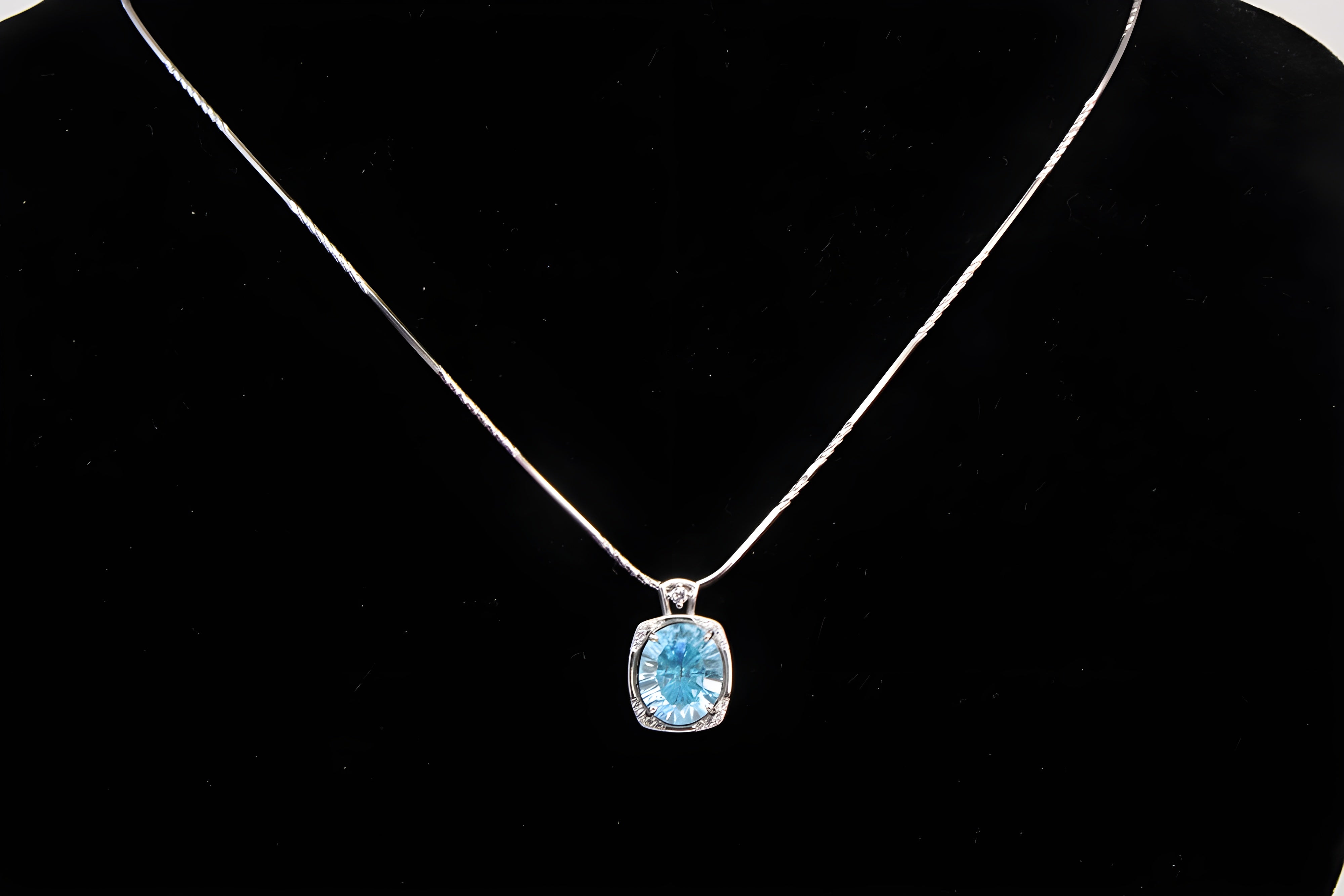 Azure Elegance Sterling Silver Pendant