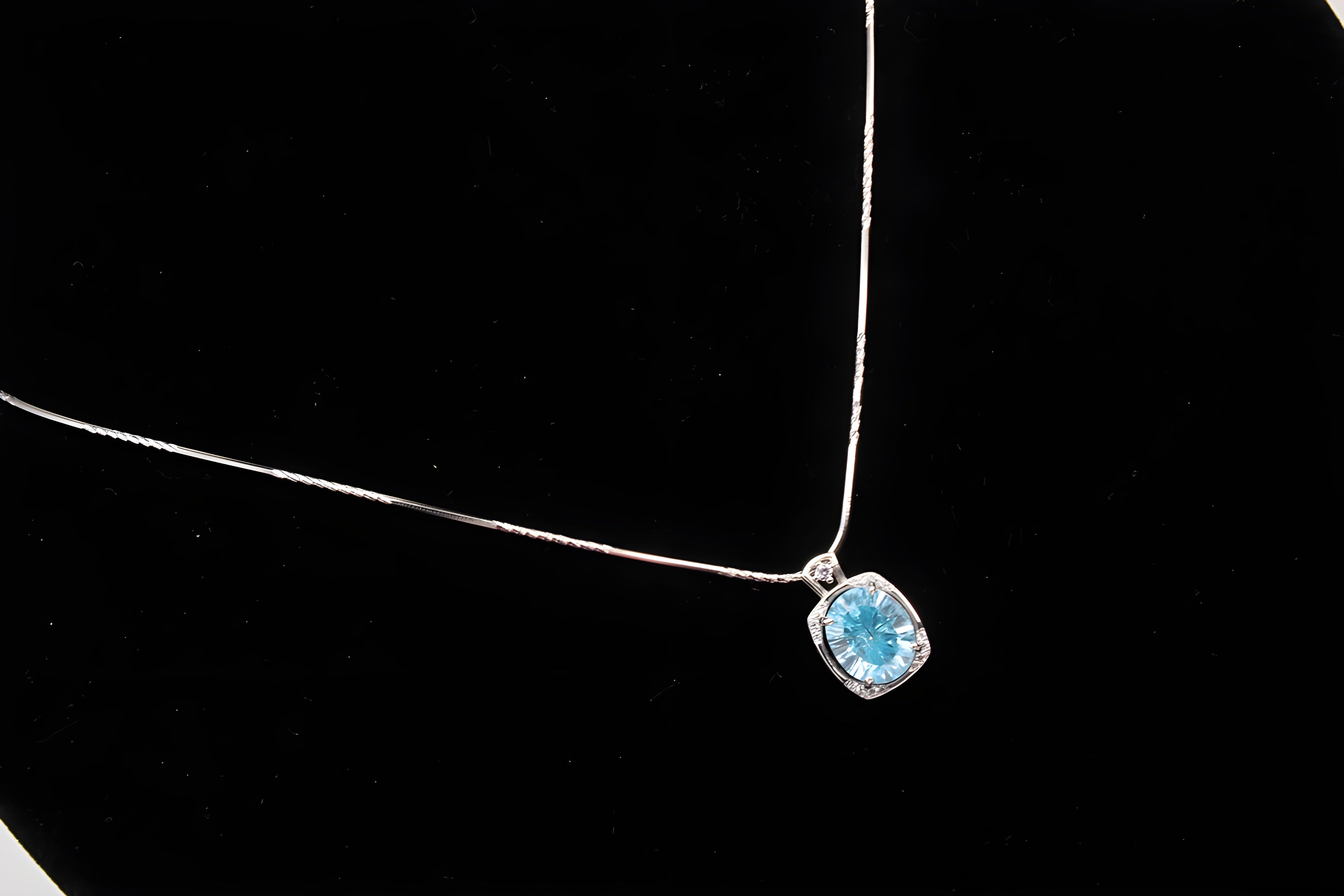 Azure Elegance Sterling Silver Pendant