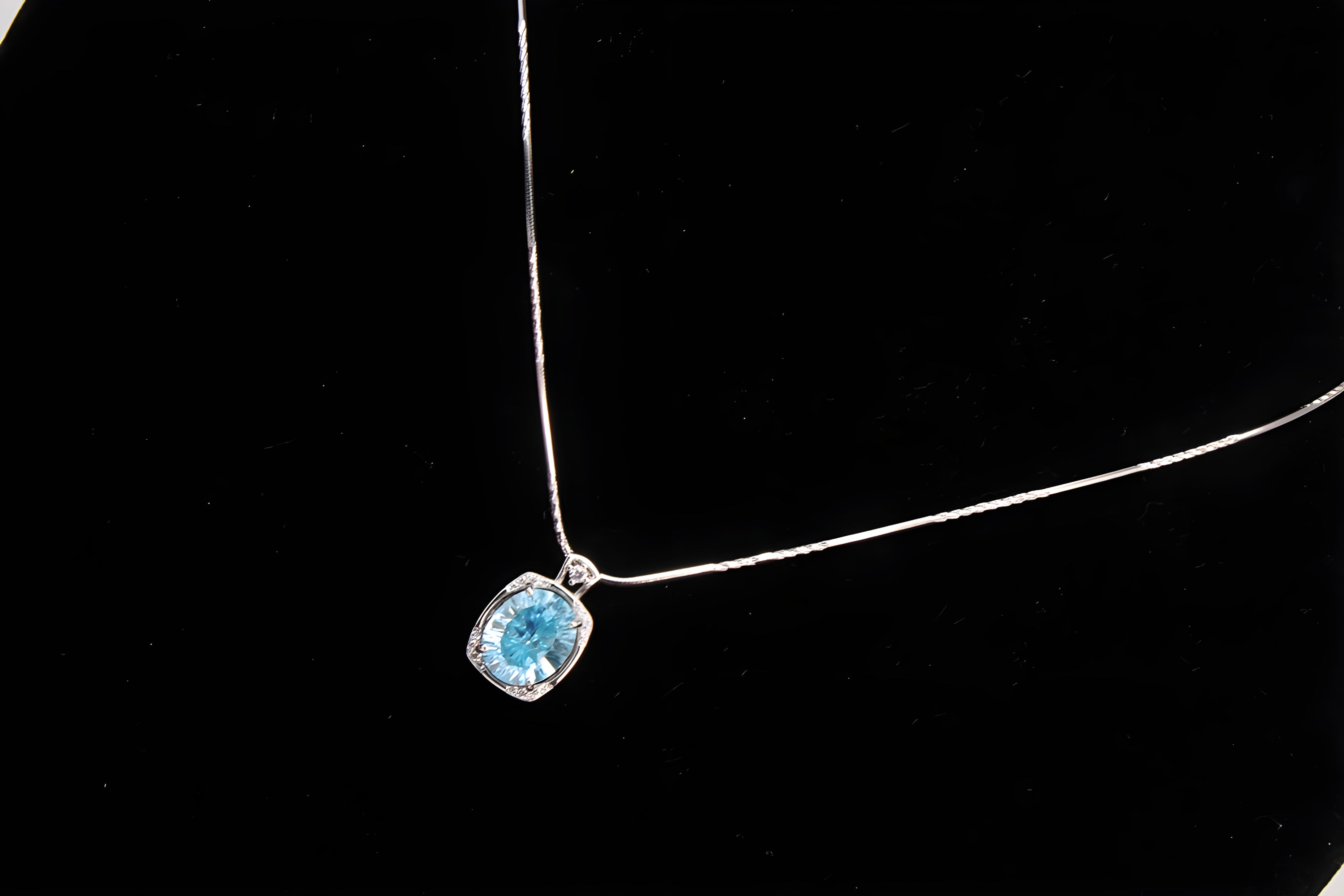 Azure Elegance Sterling Silver Pendant