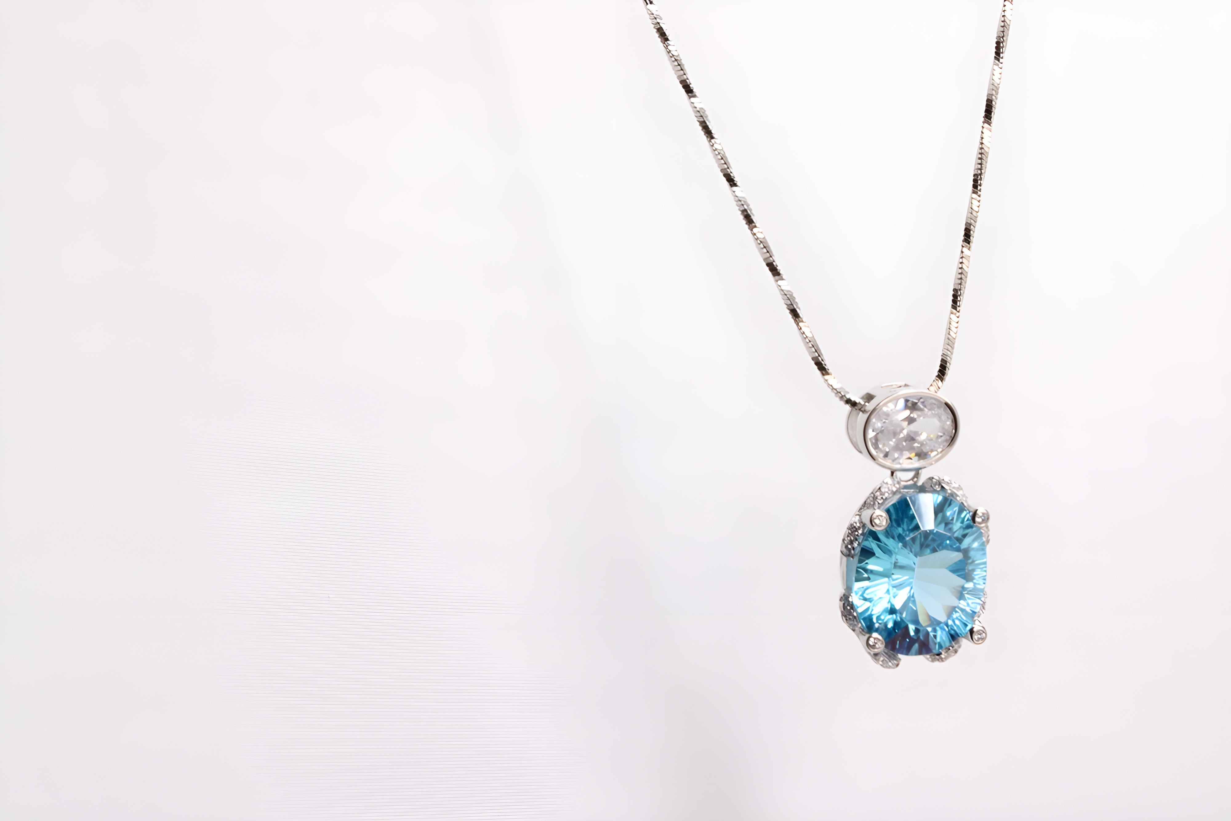 Aqua Verde Sterling Silver Pendant