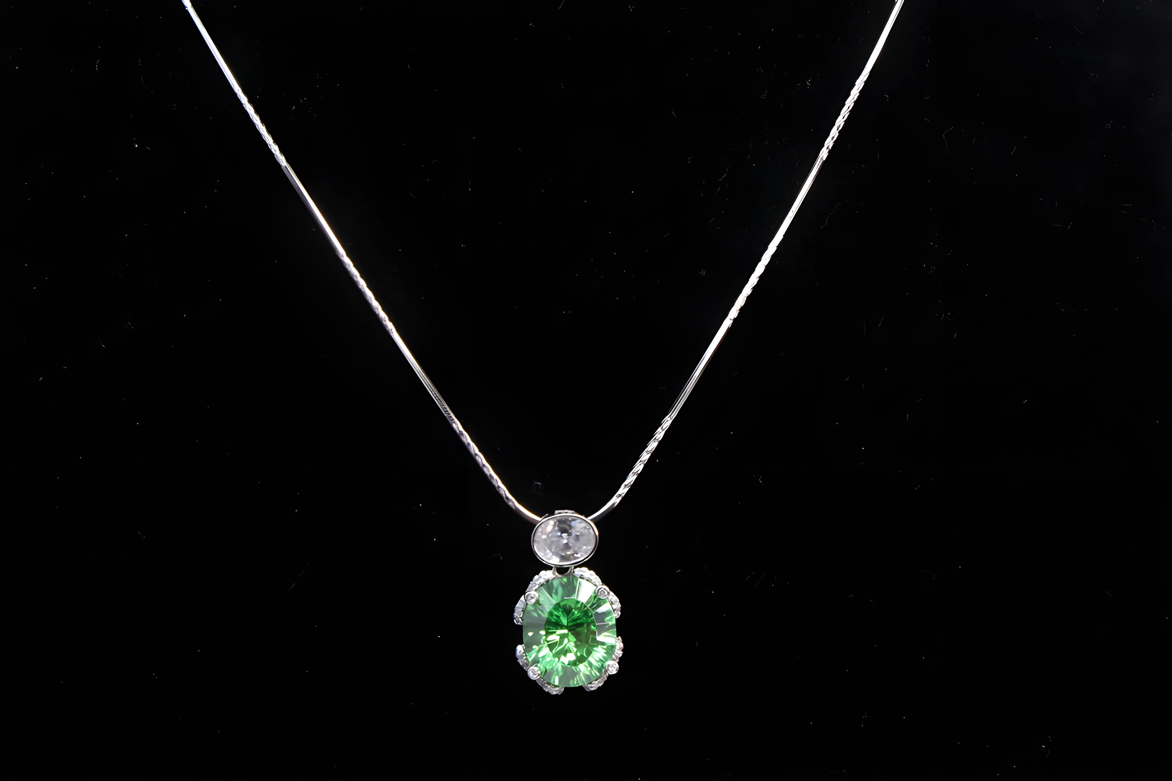 Aqua Verde Sterling Silver Pendant