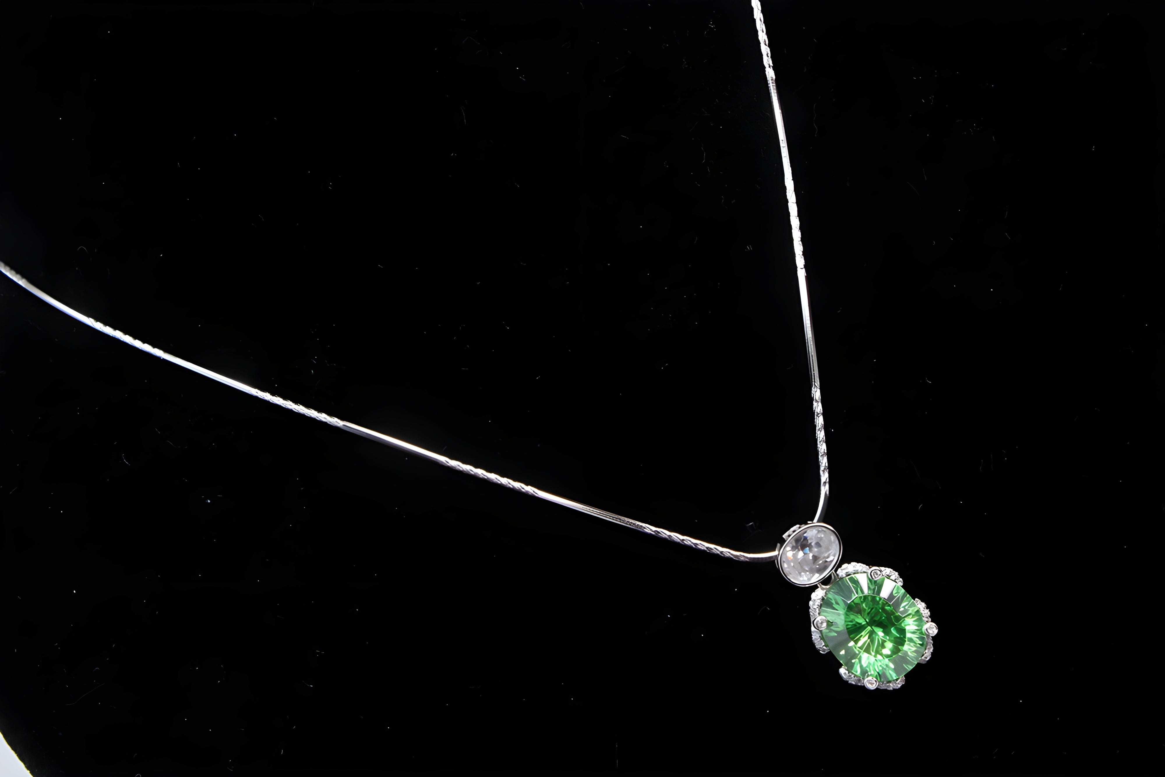Aqua Verde Sterling Silver Pendant