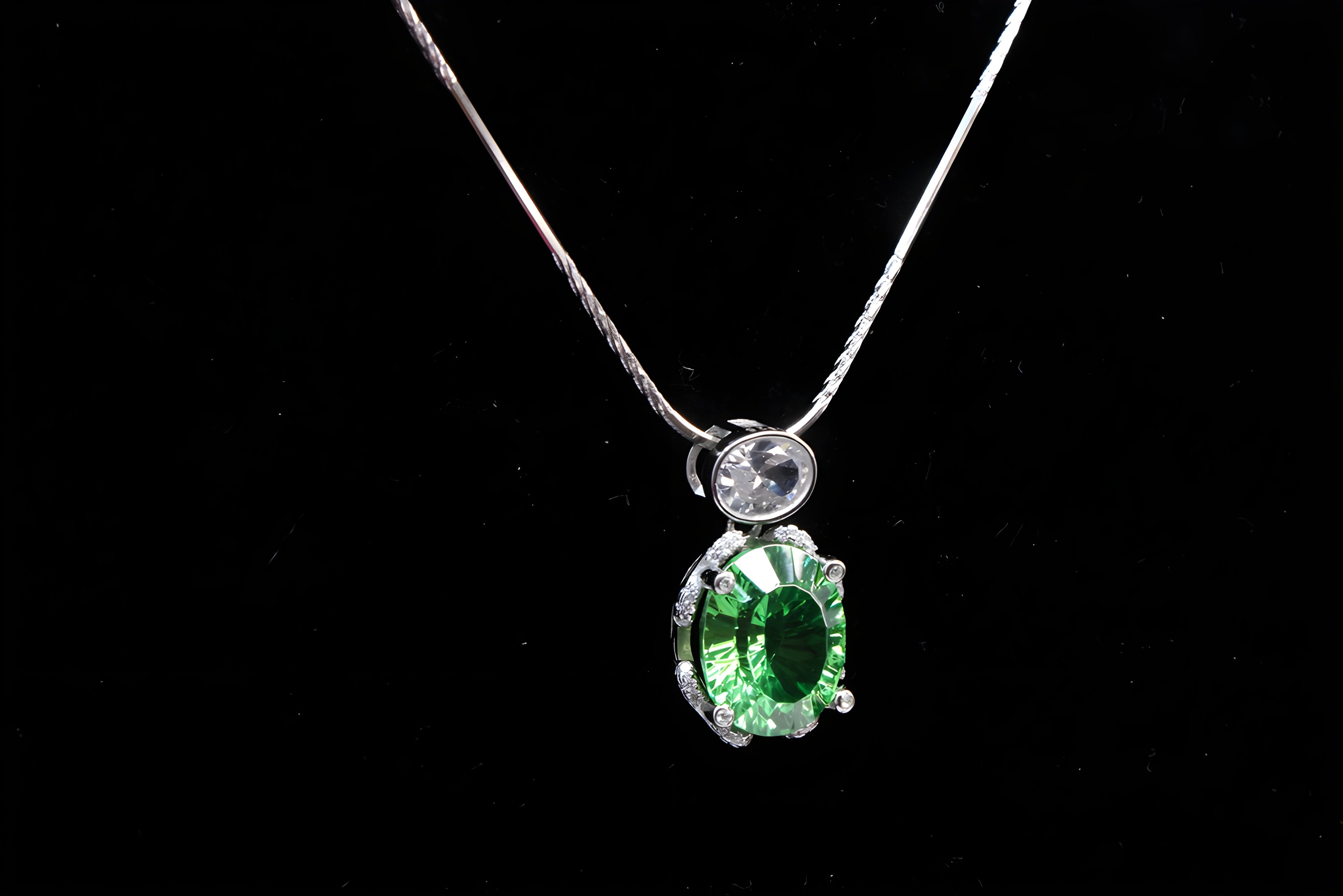 Aqua Verde Sterling Silver Pendant