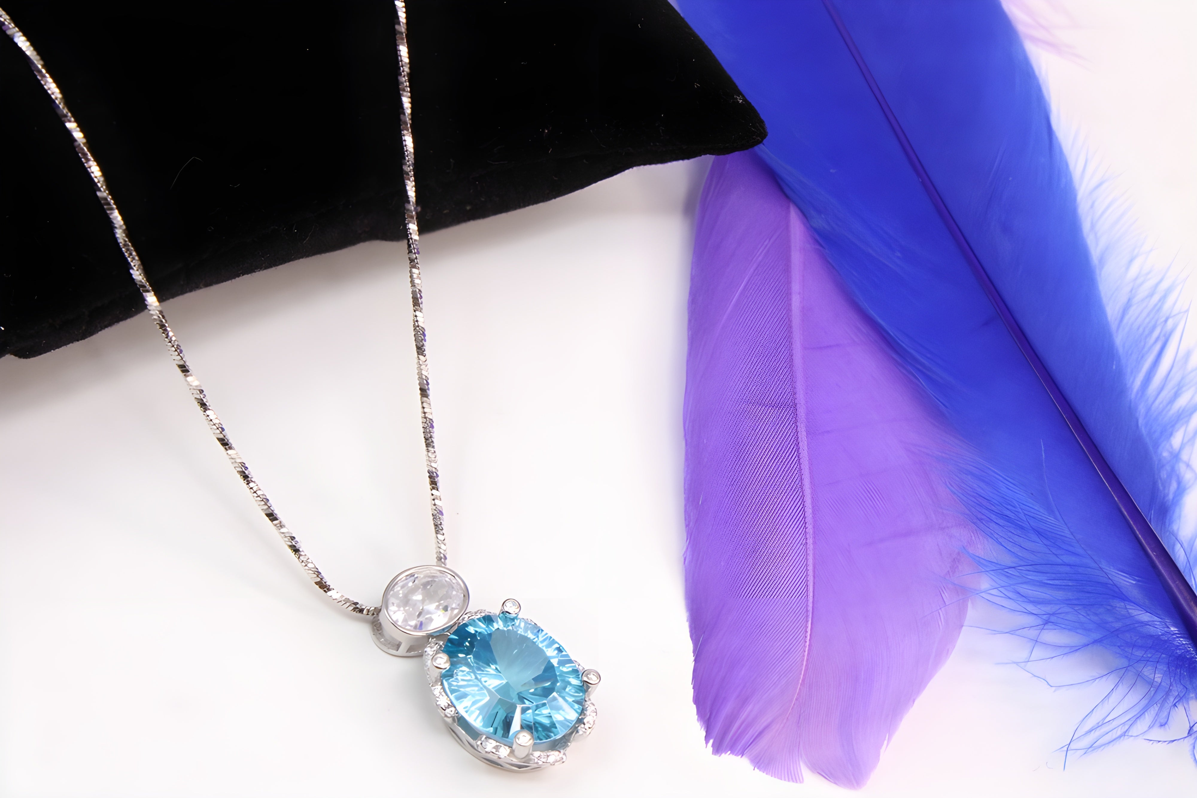 Aqua Verde Sterling Silver Pendant