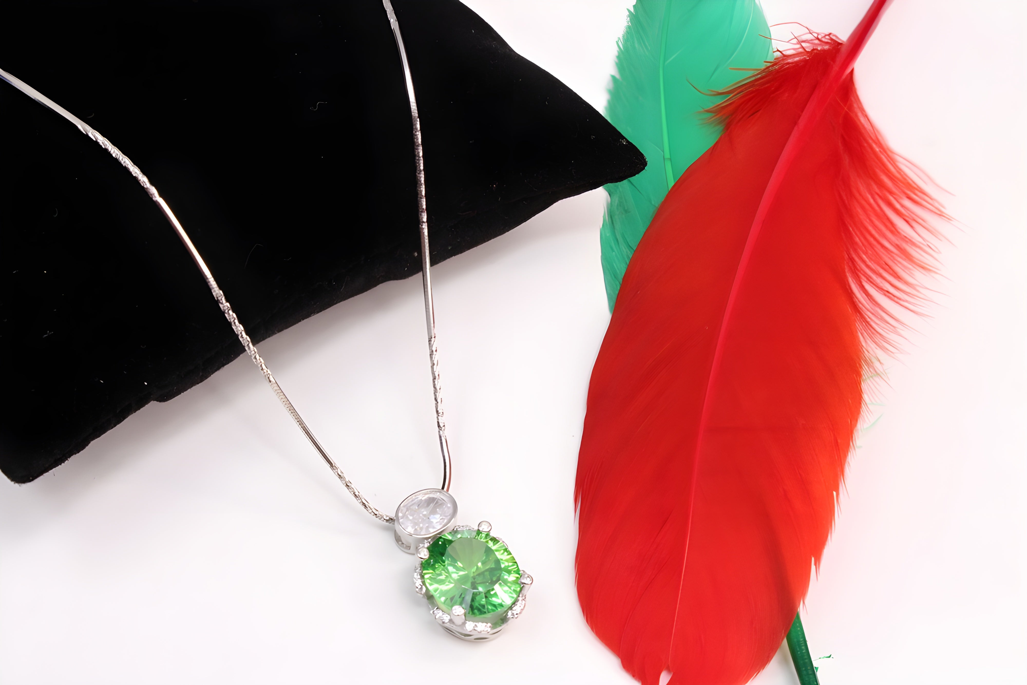 Aqua Verde Sterling Silver Pendant