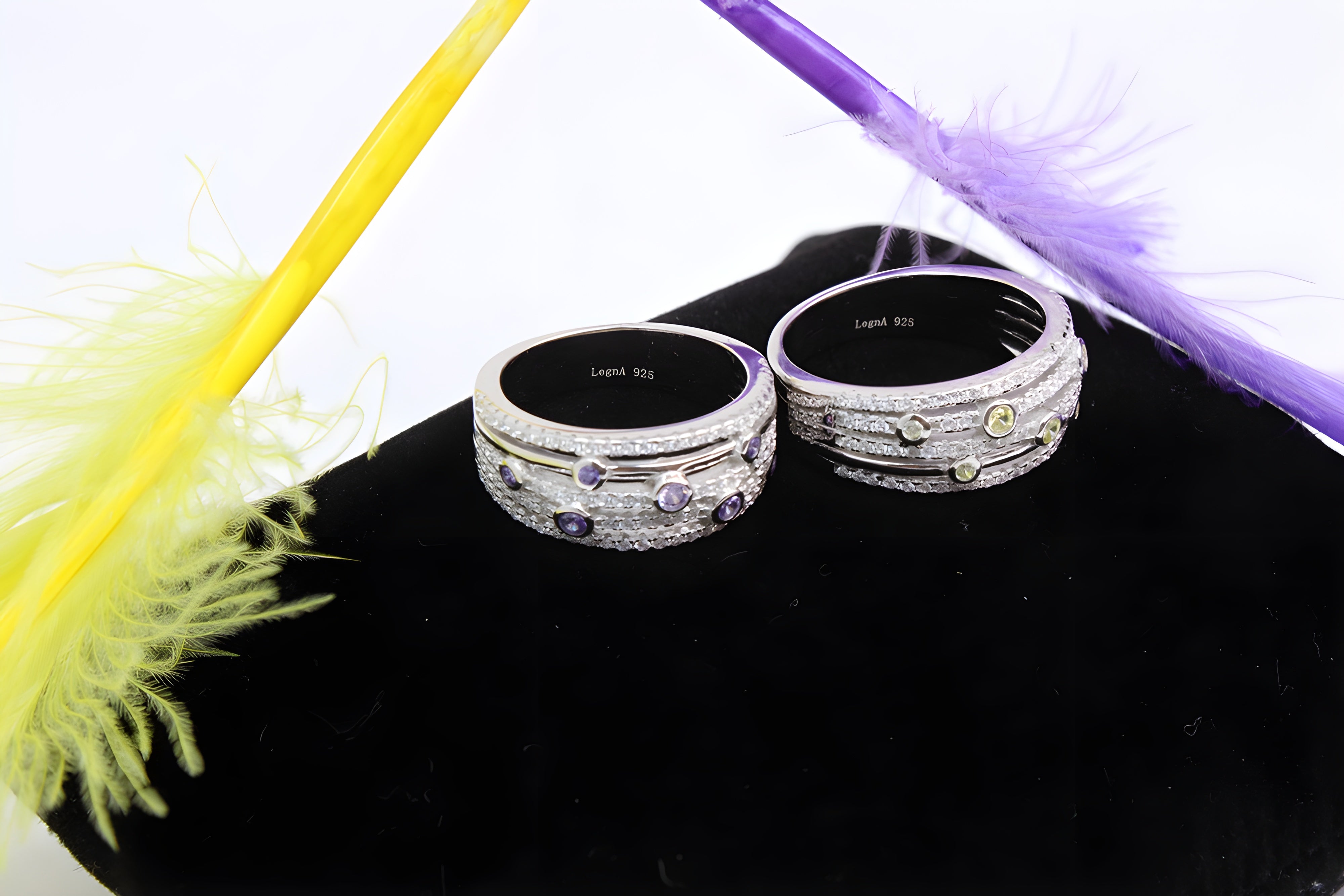 Twilight Sterling Silver VeeLux Premium Crystal Ring