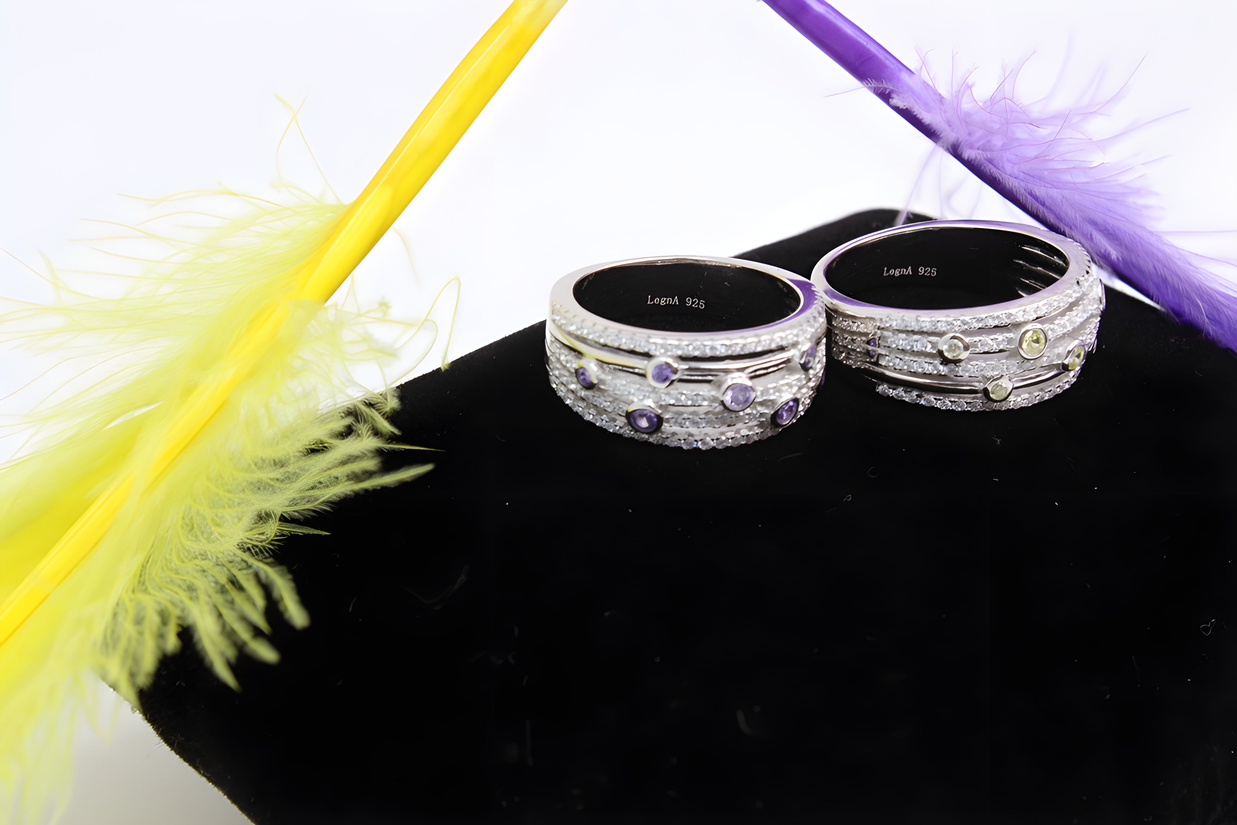 Twilight Sterling Silver VeeLux Premium Crystal Ring