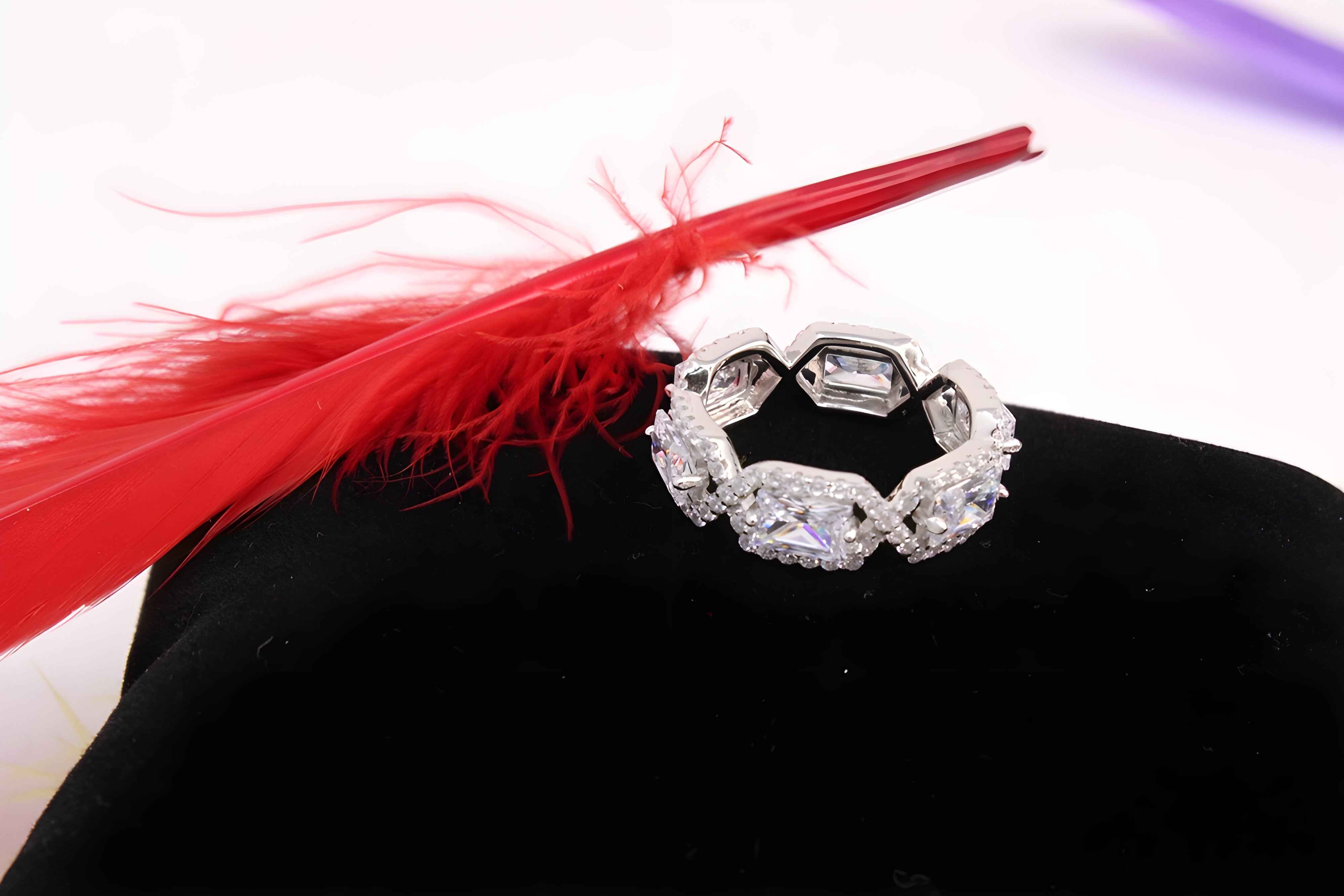 Luminous Halo Crystal Radiance Ring
