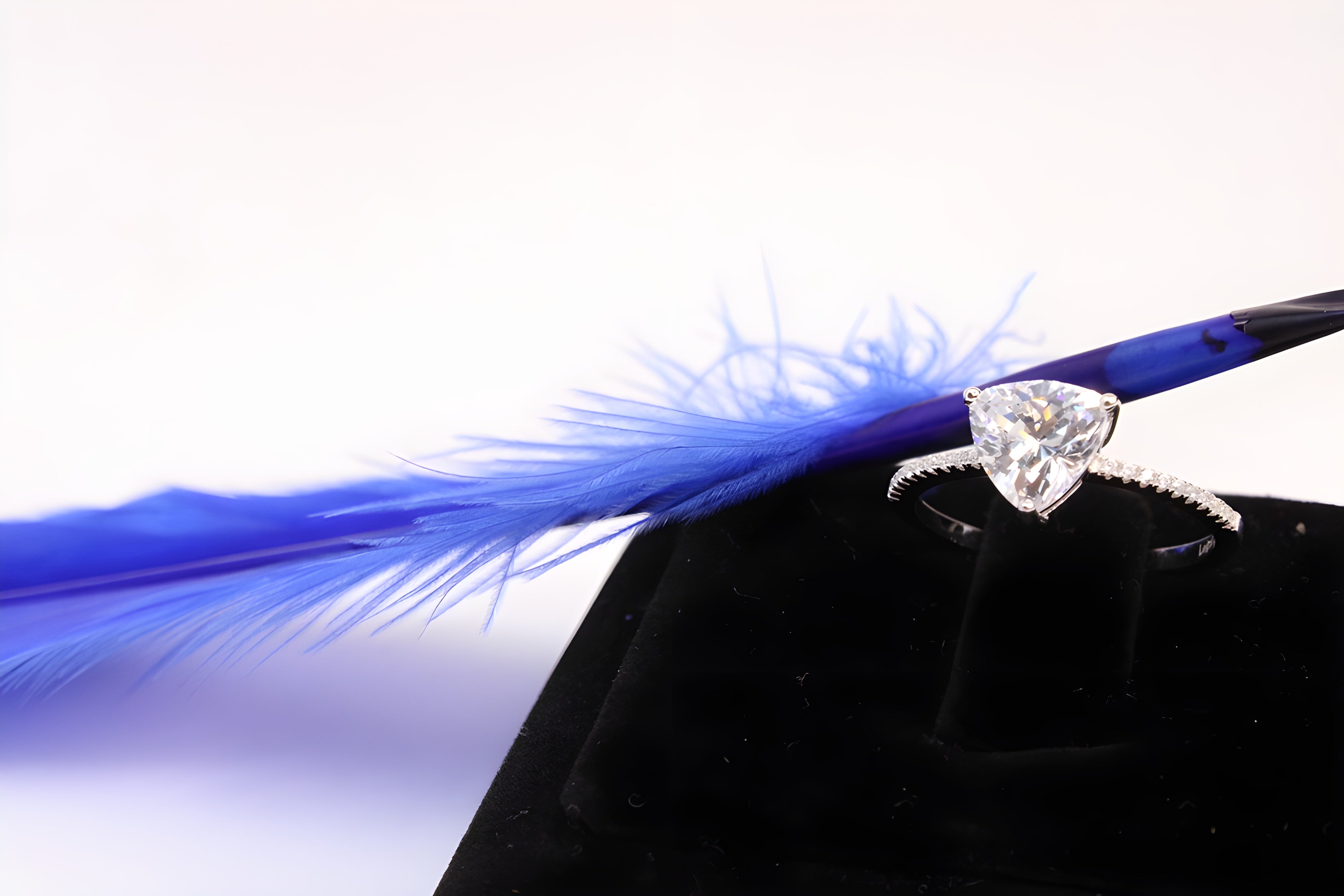 Diamond Prism Sterling Silver VeeLux Premium Crystal Ring